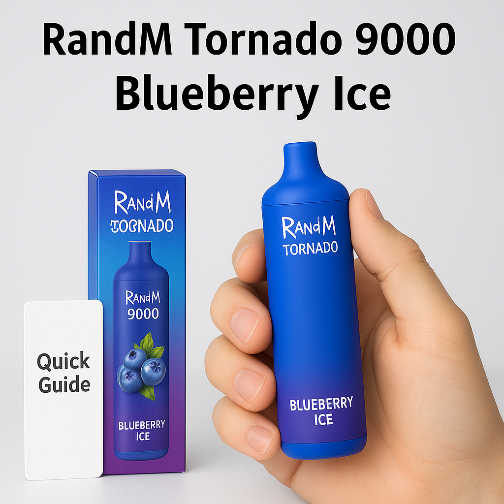RandM Tornado 9000- Blueberry Ice