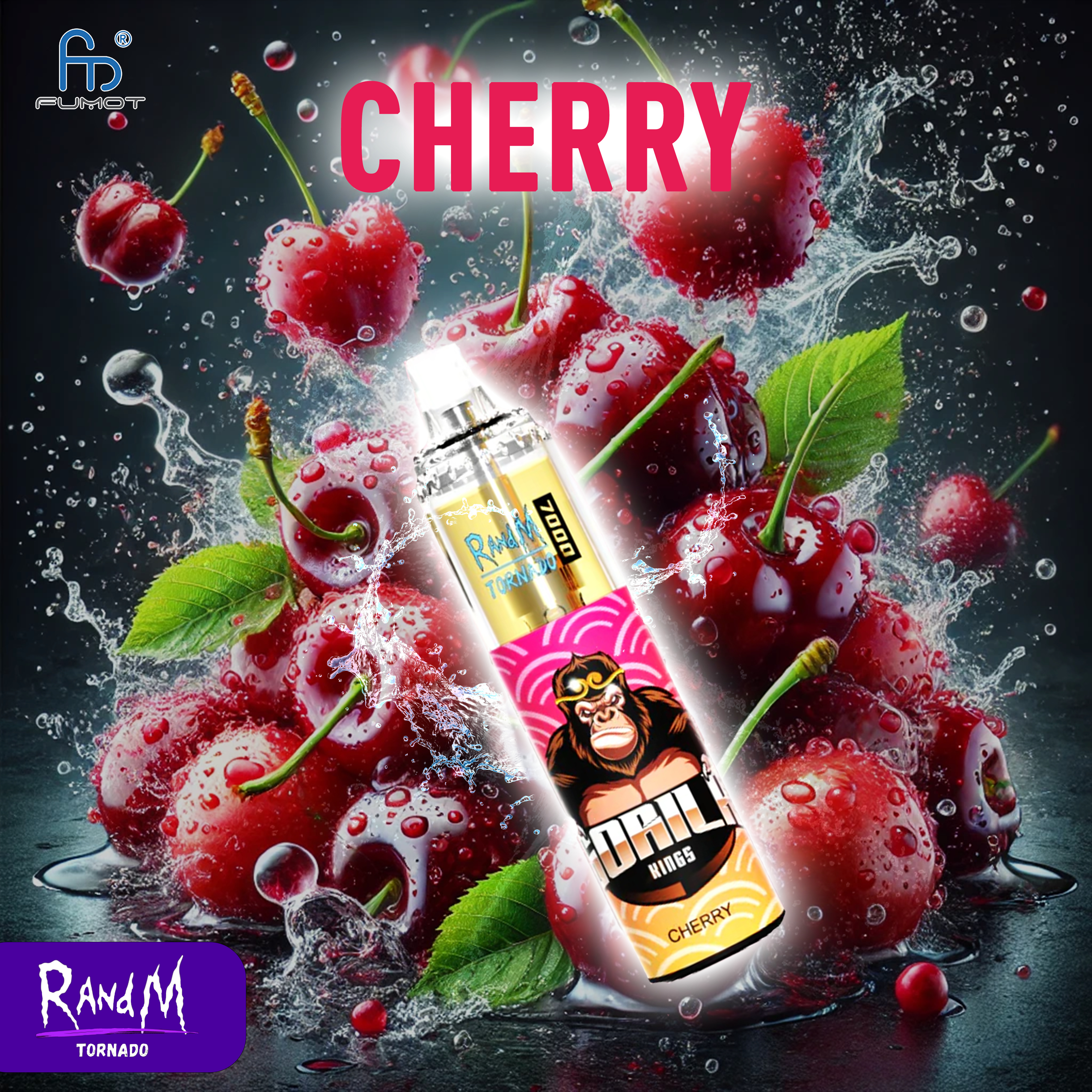 RandM Tornado 7000- Cherry