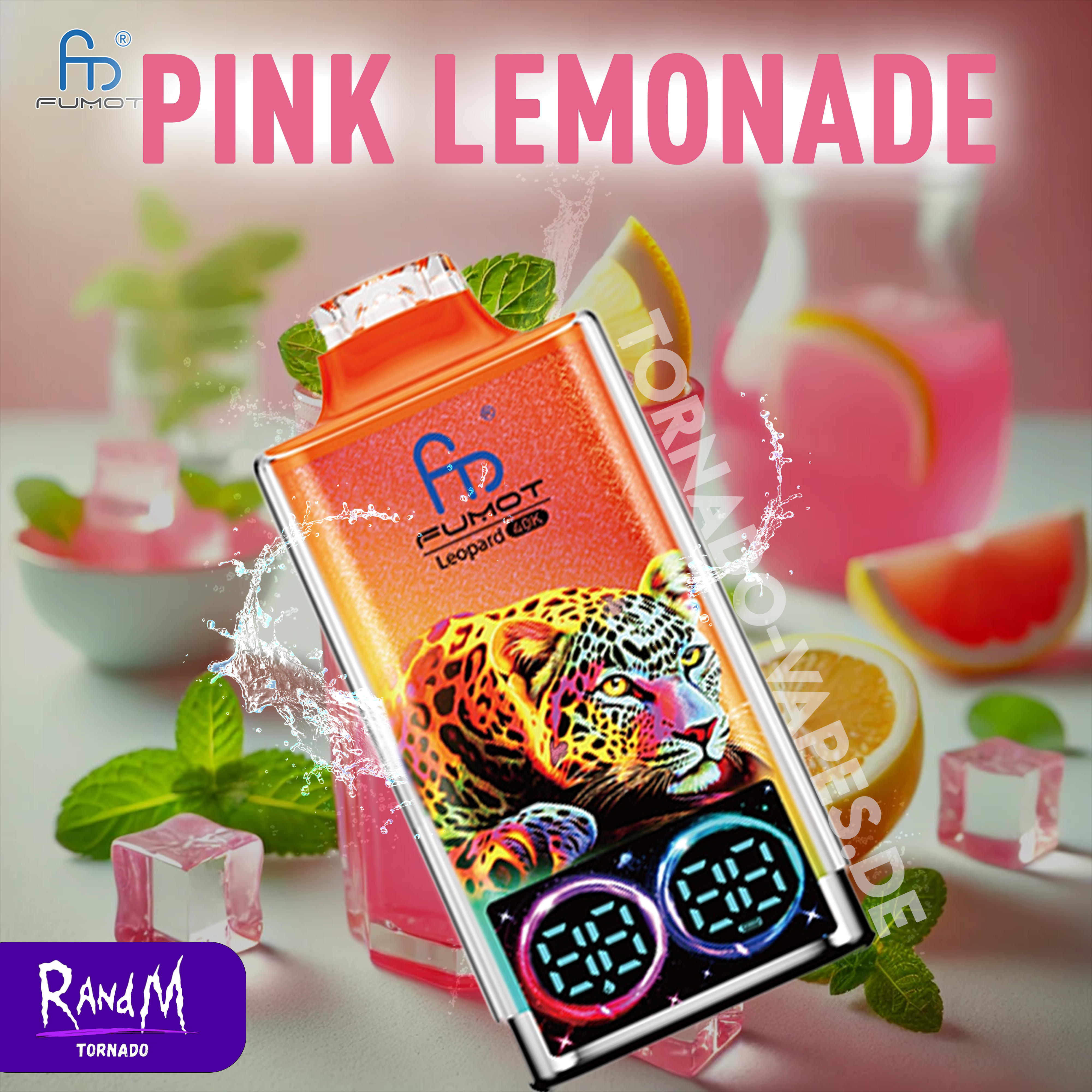 RandM Tornado 40000- Pink Lemonade Tornado Vape RandM Tornado 40000- Pink Lemonade Tornado Vape