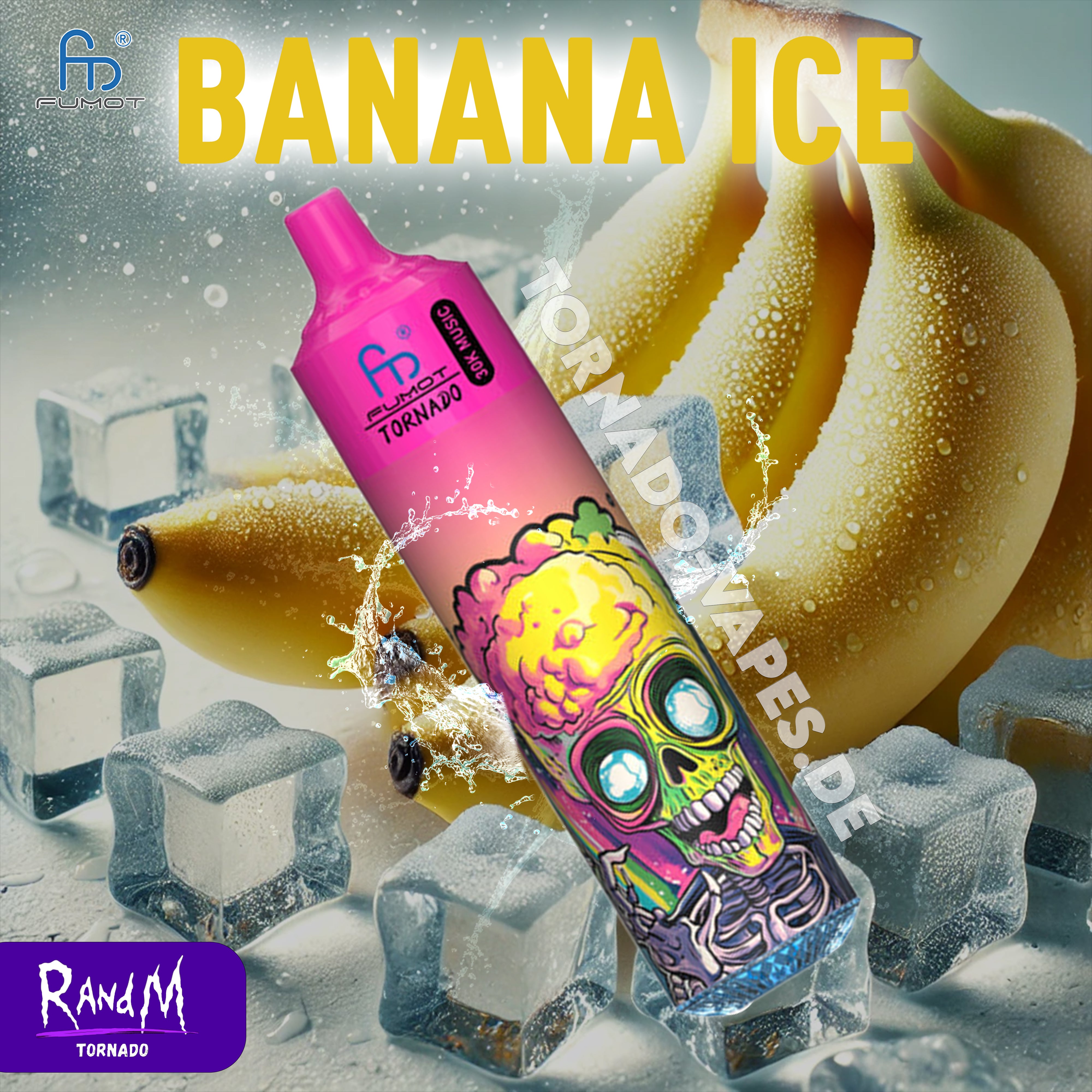 RandM Tornado Vape 30000- Banana Ice