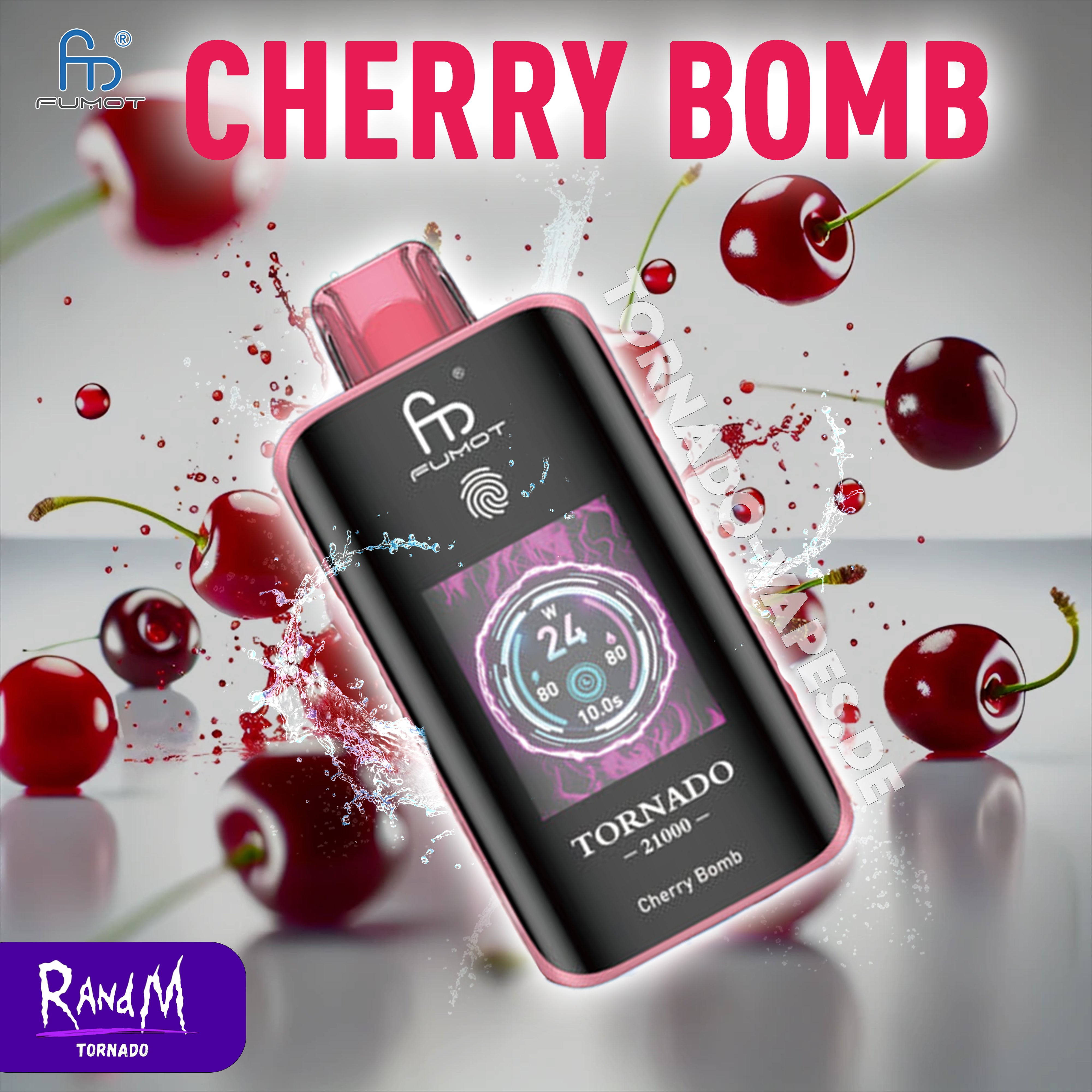 RandM Tornado Vape 25000- Cherry Bomb RandM Vape