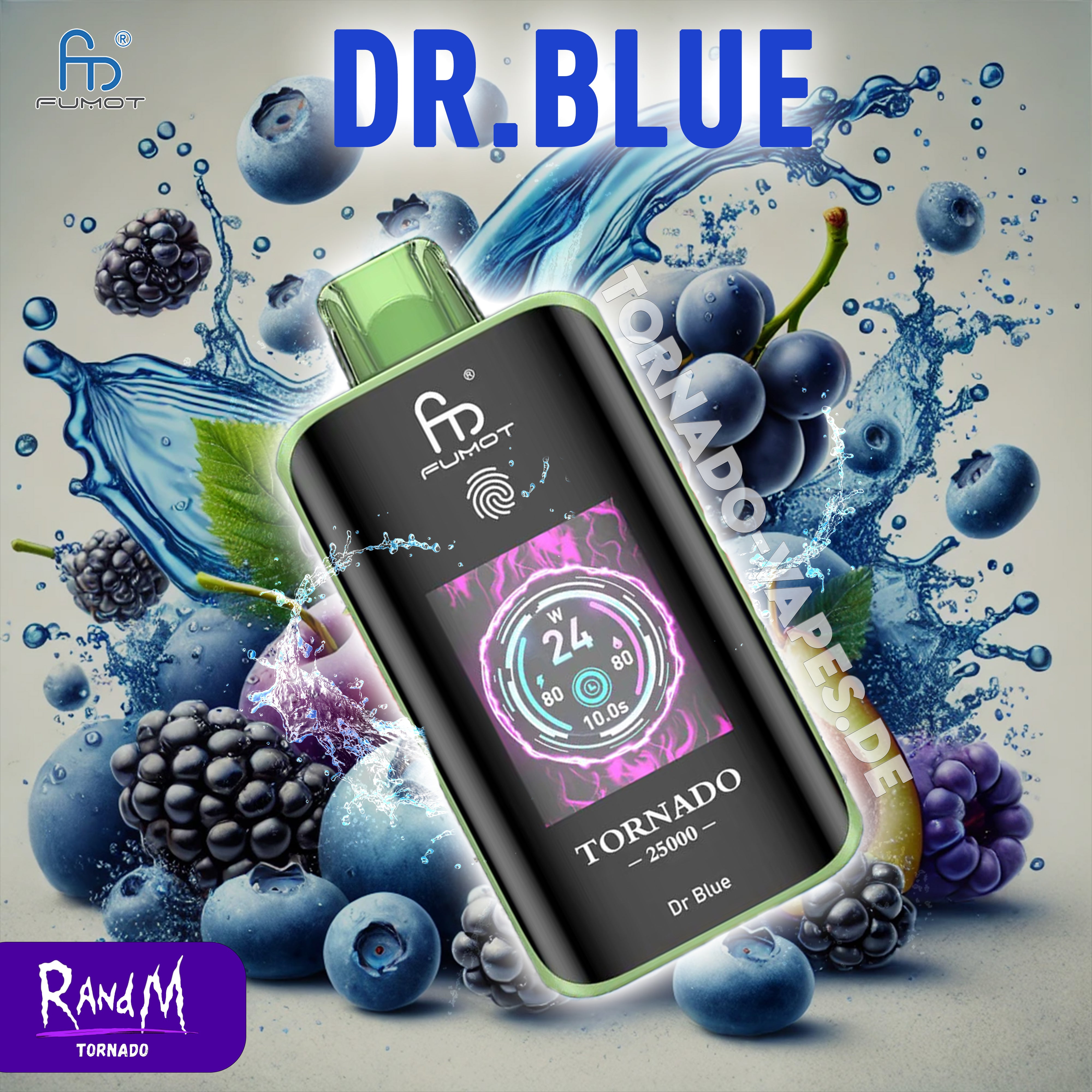 RandM Tornado Vape 25000- Dr.Blue RandM Vape