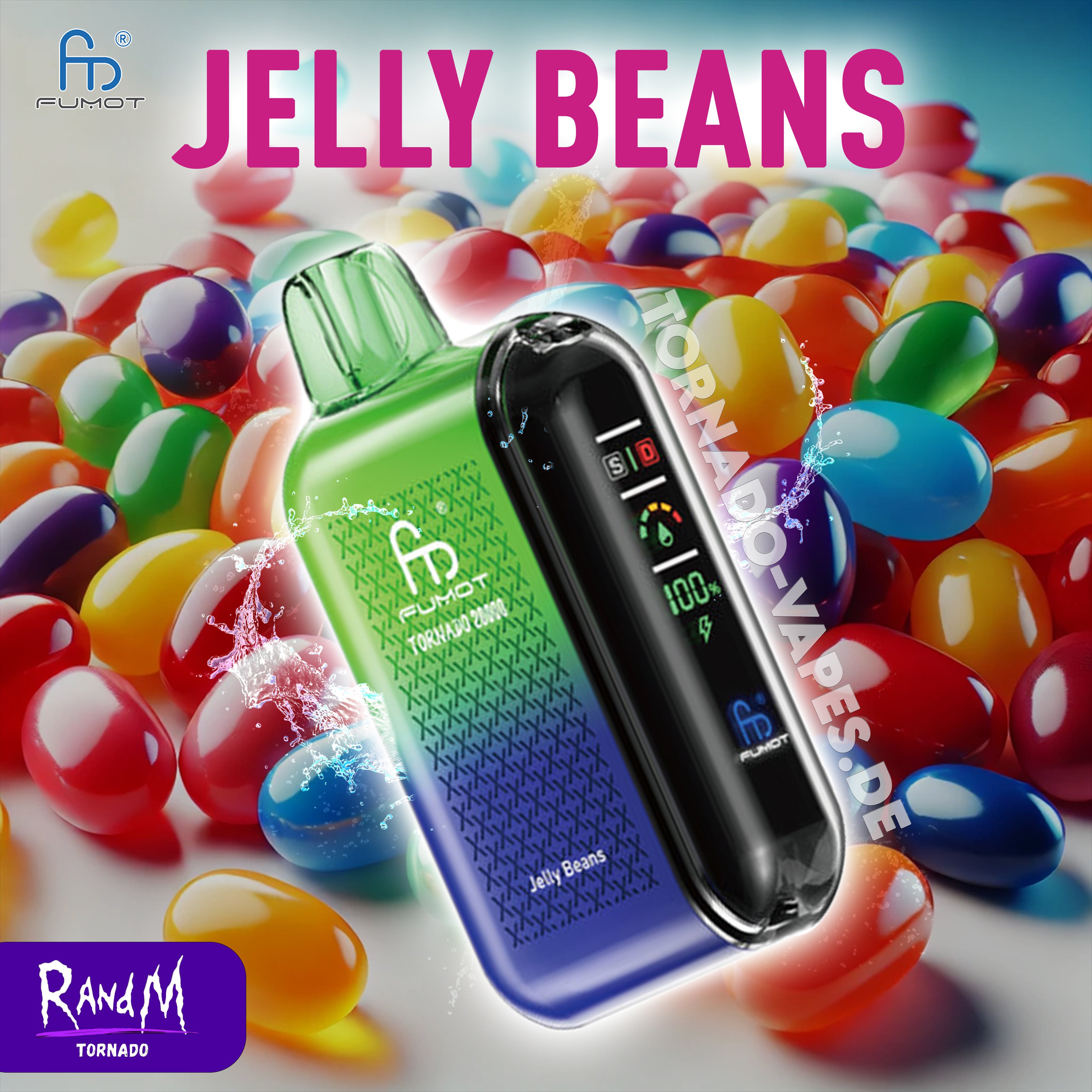 NEU RandM Tornado Vape 20000- Jelly Beans NEU RandM Tornado Vape 20000- Jelly Beans