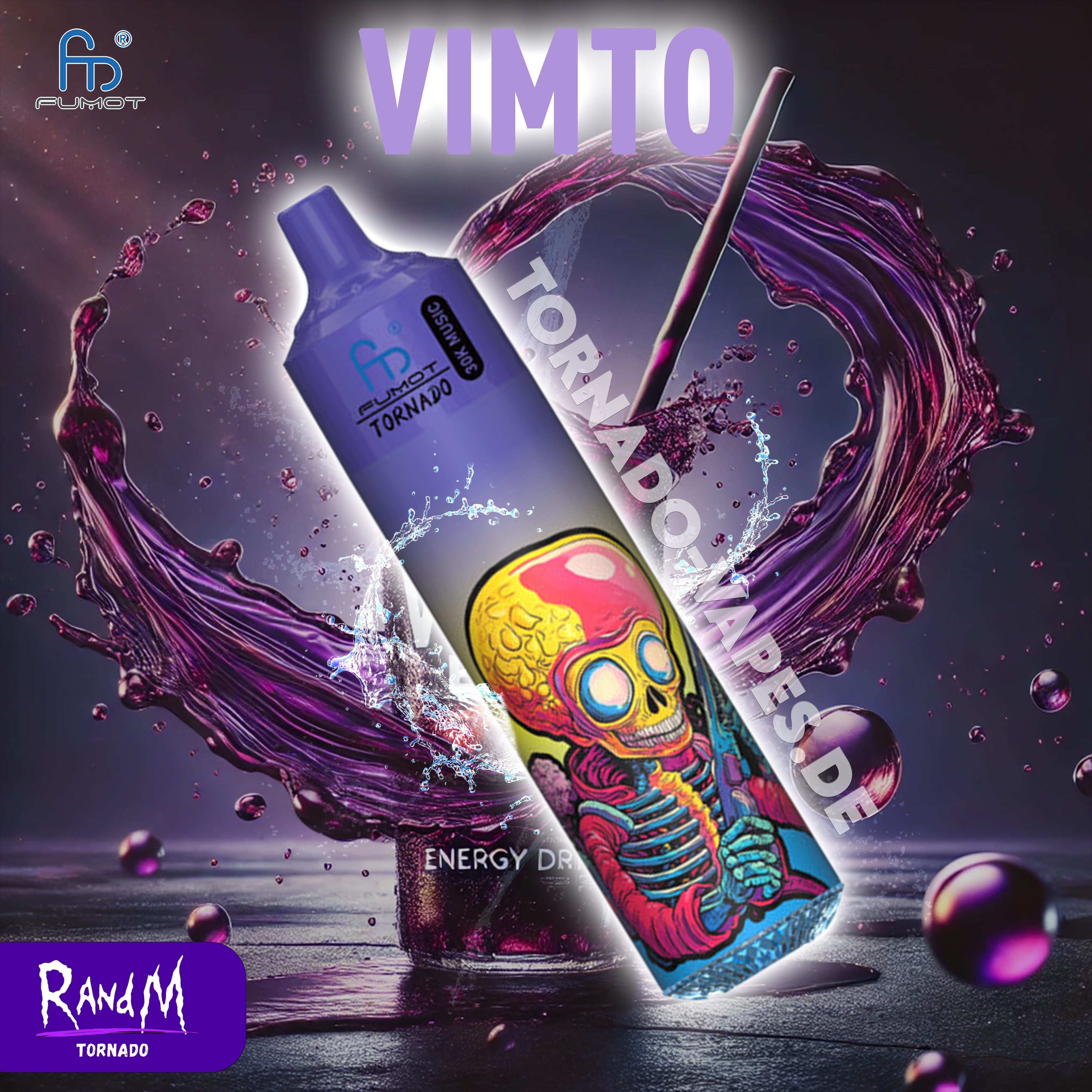 RandM Tornado Vape 30000- Vimto