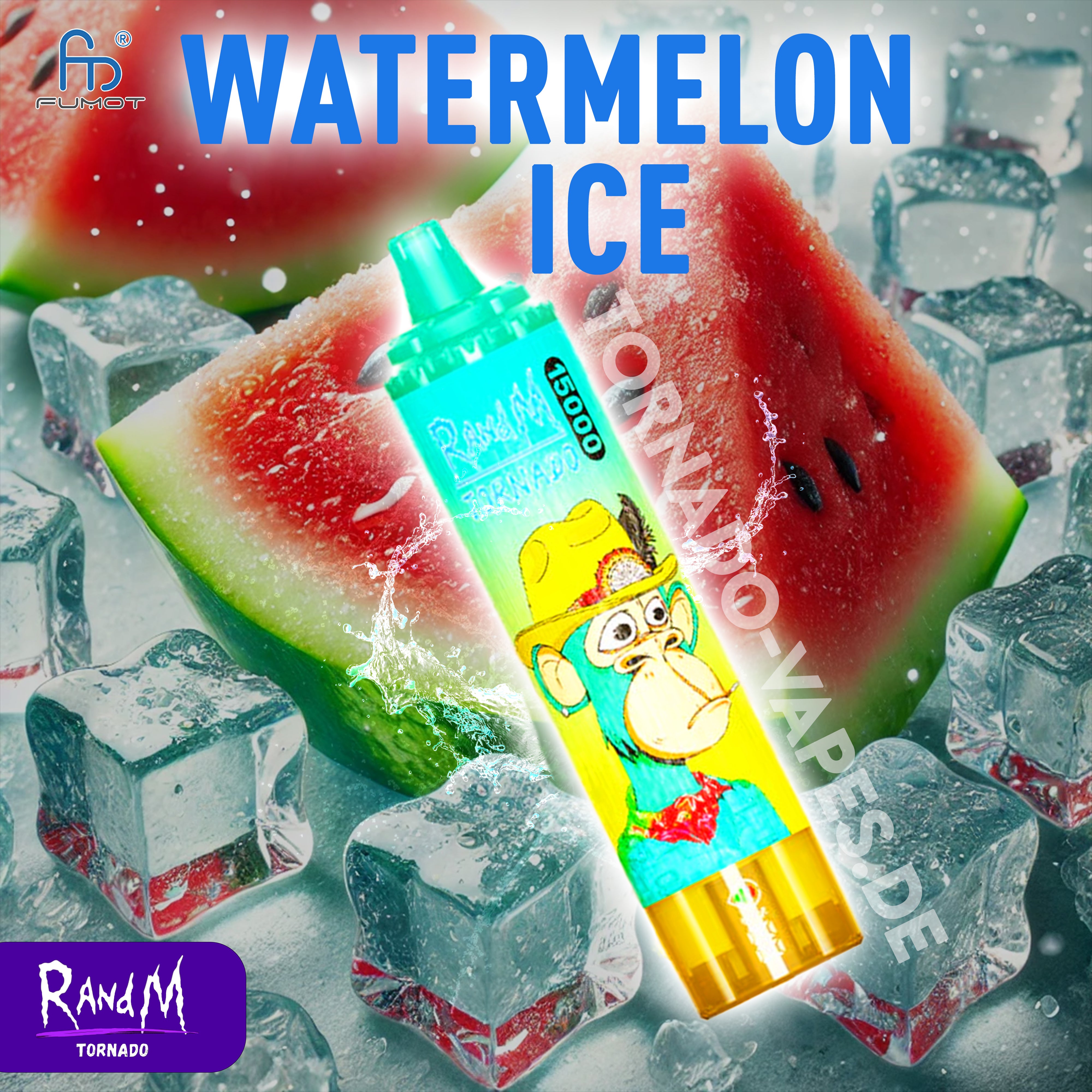 RandM Tornado Vape 15000- Waterelon Ice Randm Vape
