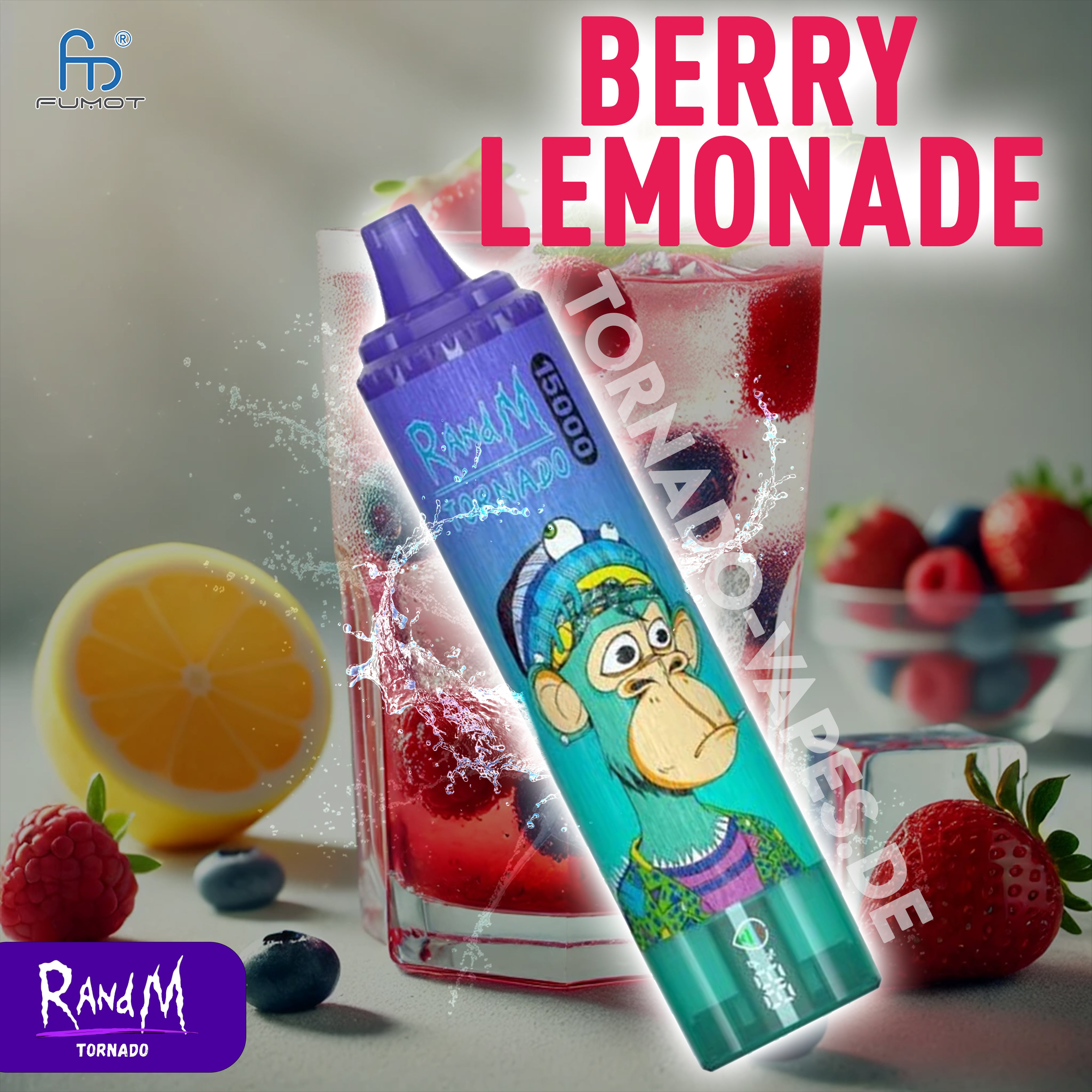 RandM Tornado Vape 15000- Berry Lemonade