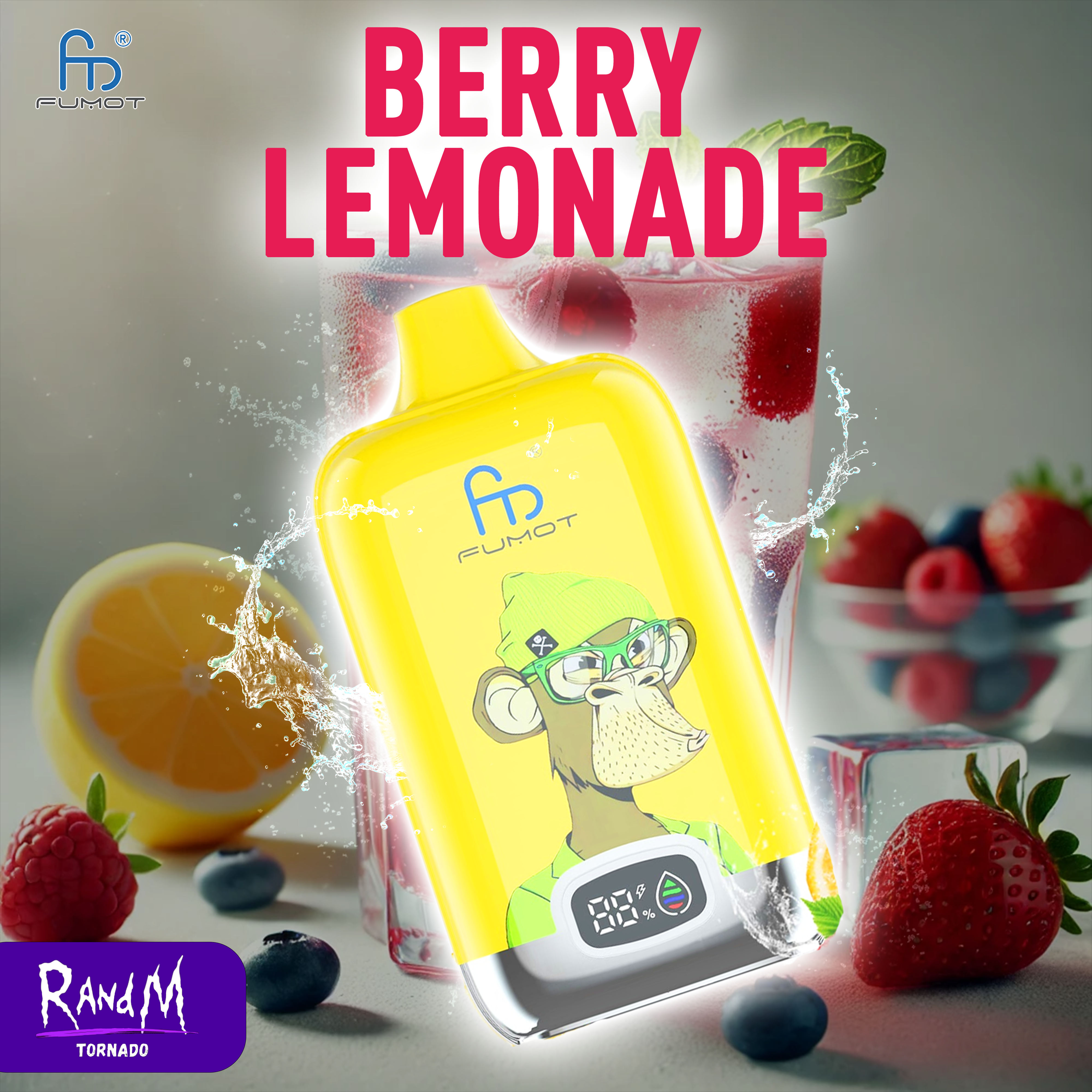 Fumot Digital Box 12000 Berry Lemonade
