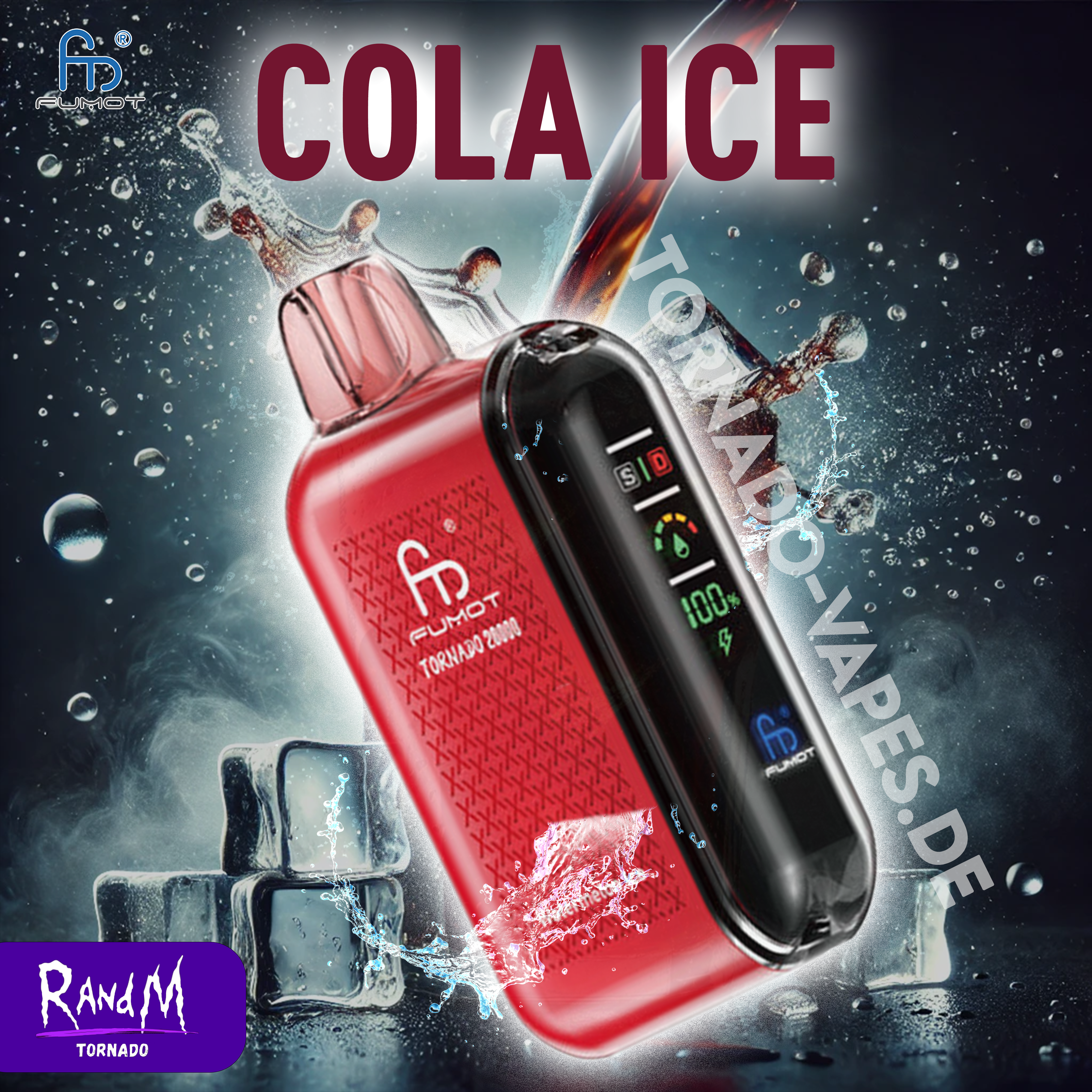 RandM Tornado Vape 20000- Cola Ice RandM Tornado Vape 20000- Cola Ice