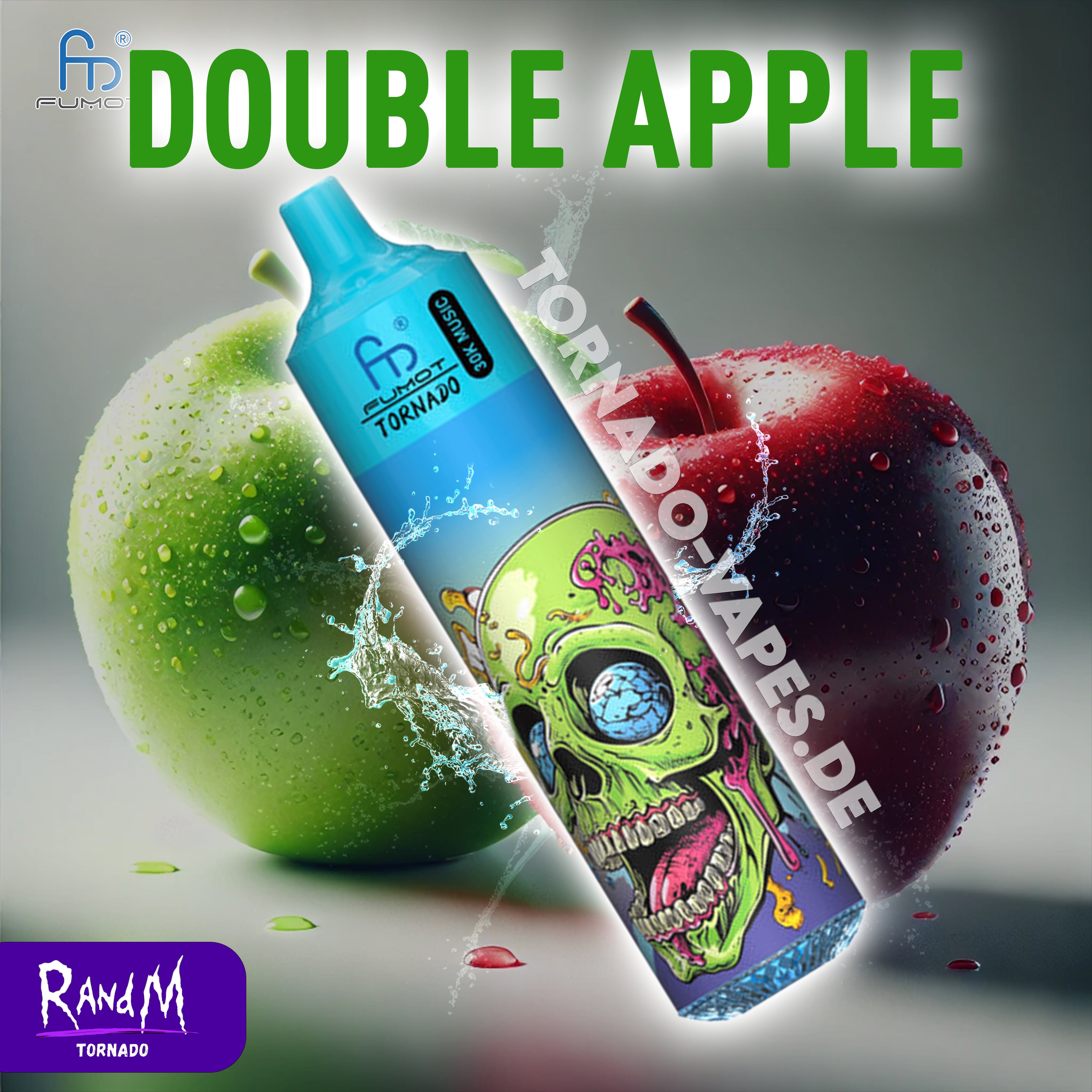 RandM Tornado Vape 30000- Double Apple RandM Tornado Vape 30000- Double Apple