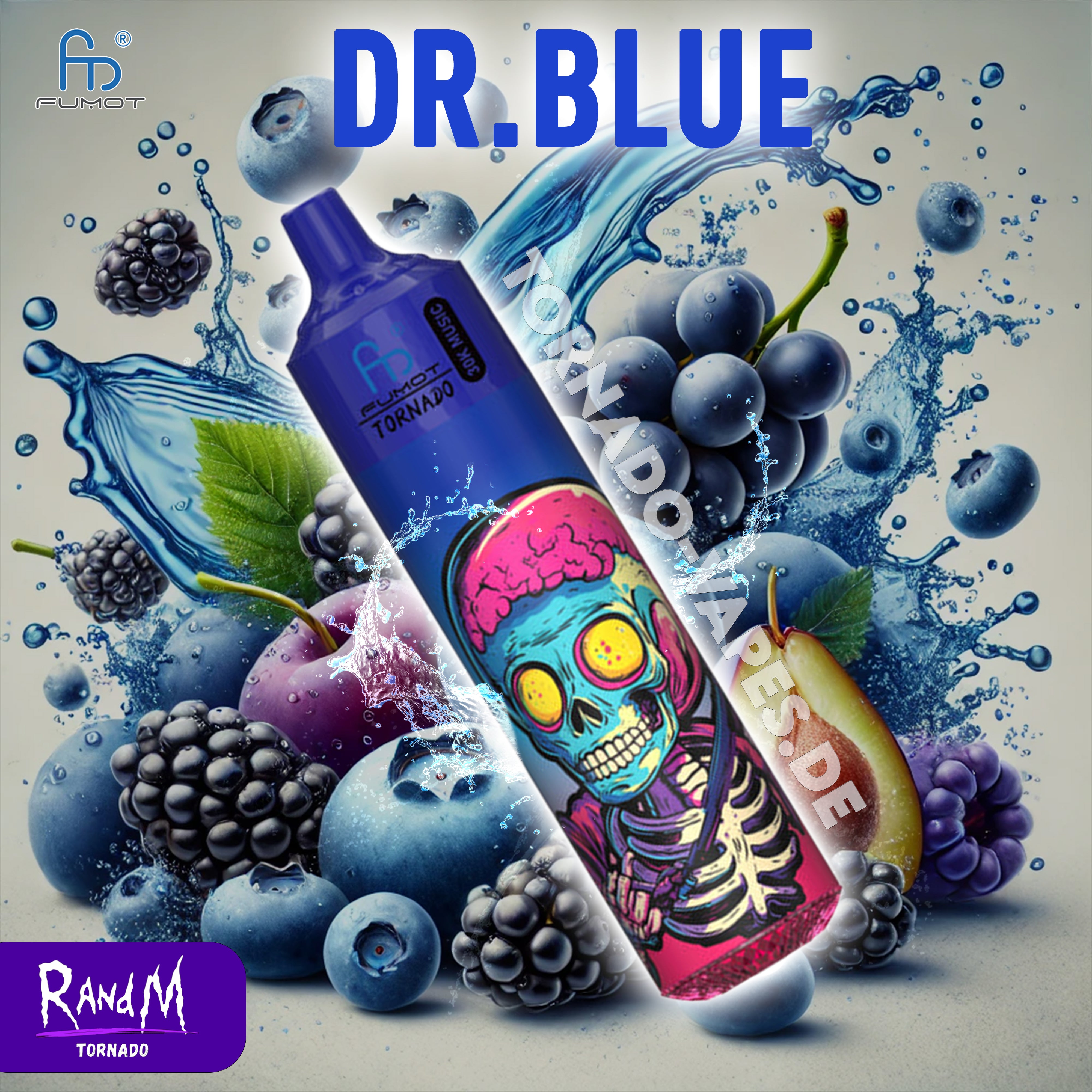 RandM Tornado Vape 30000- Dr Blue