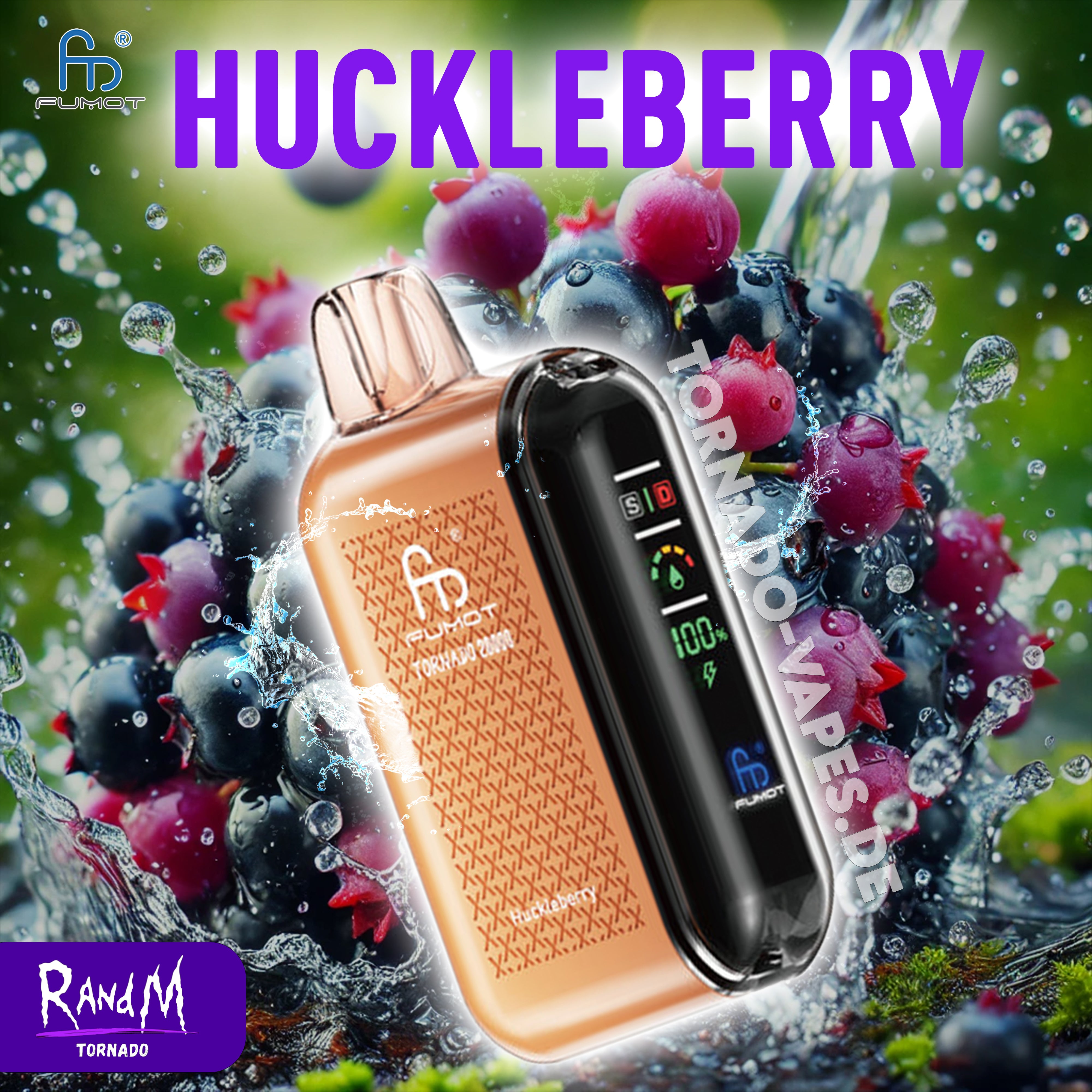 RandM Tornado Vape 20000- Huckleberry
