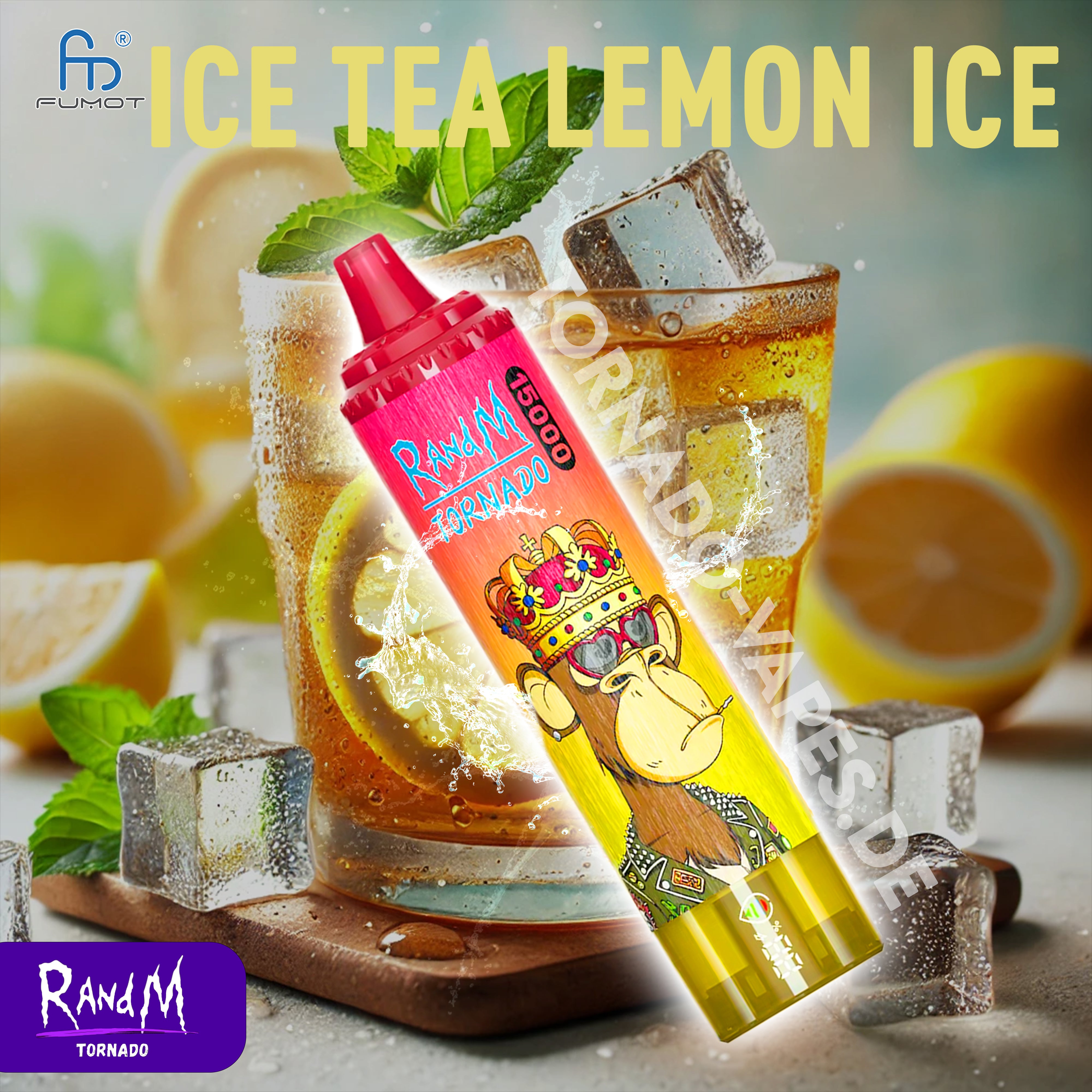 RandM Tornado Vape 15000- Ice Tea Lemon Ice