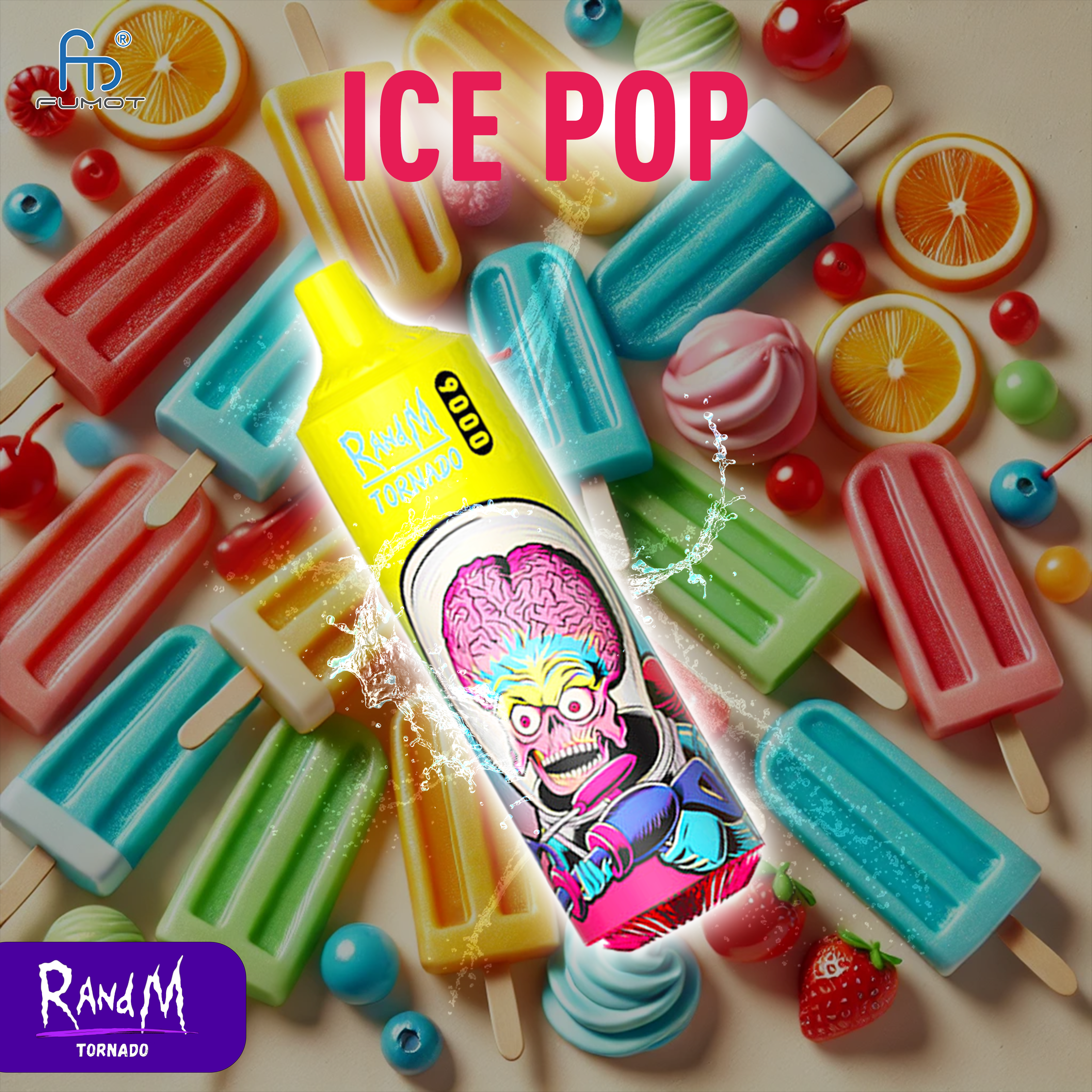 Randm Tornado 9000 Nachfllen RandM Tornado 9000- Ice Pop Tornado Vape Randm Tornado 9000 Nachfllen RandM Tornado 9000- Ice Pop Tornado Vape