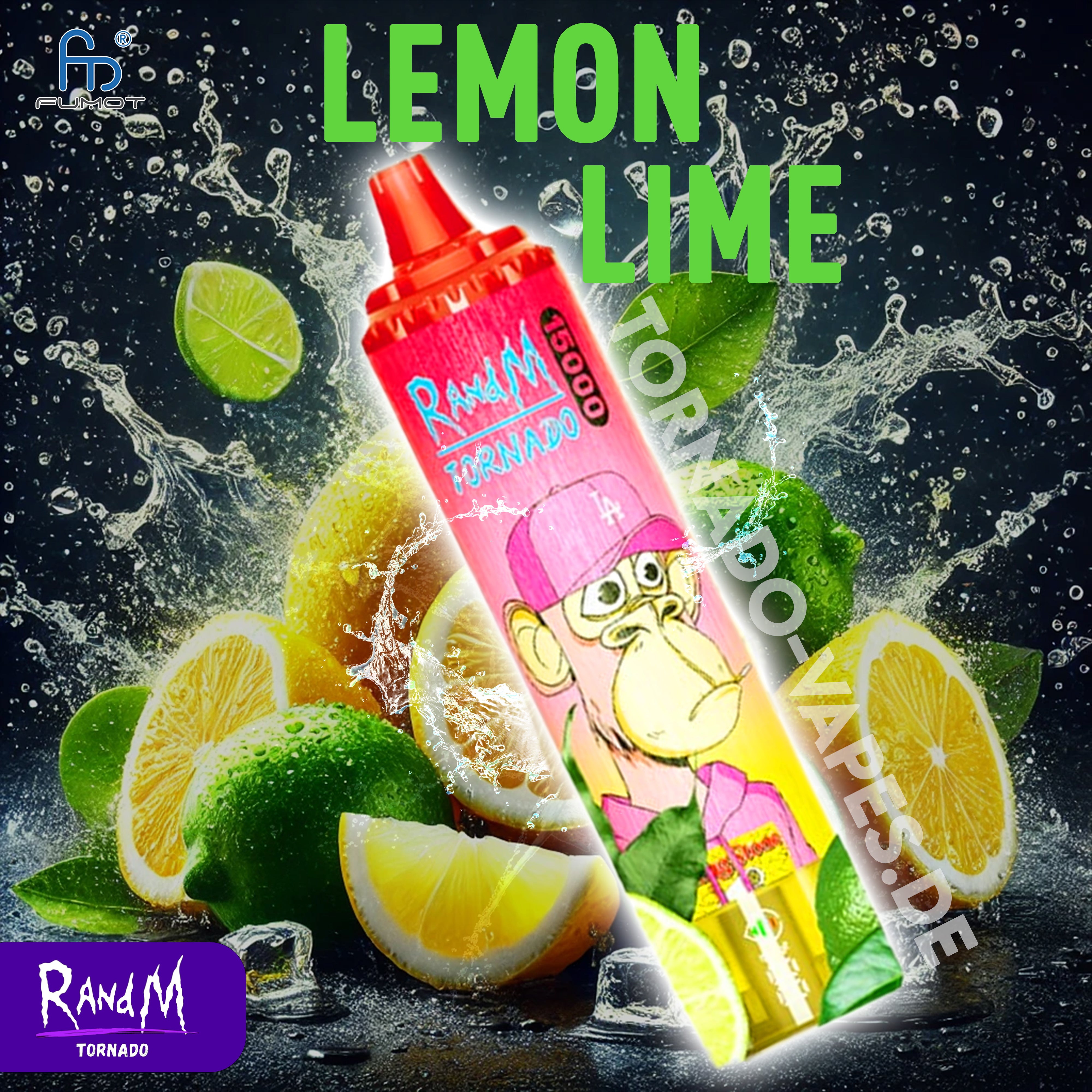 RandM Tornado Vape 15000- Lemon Lime