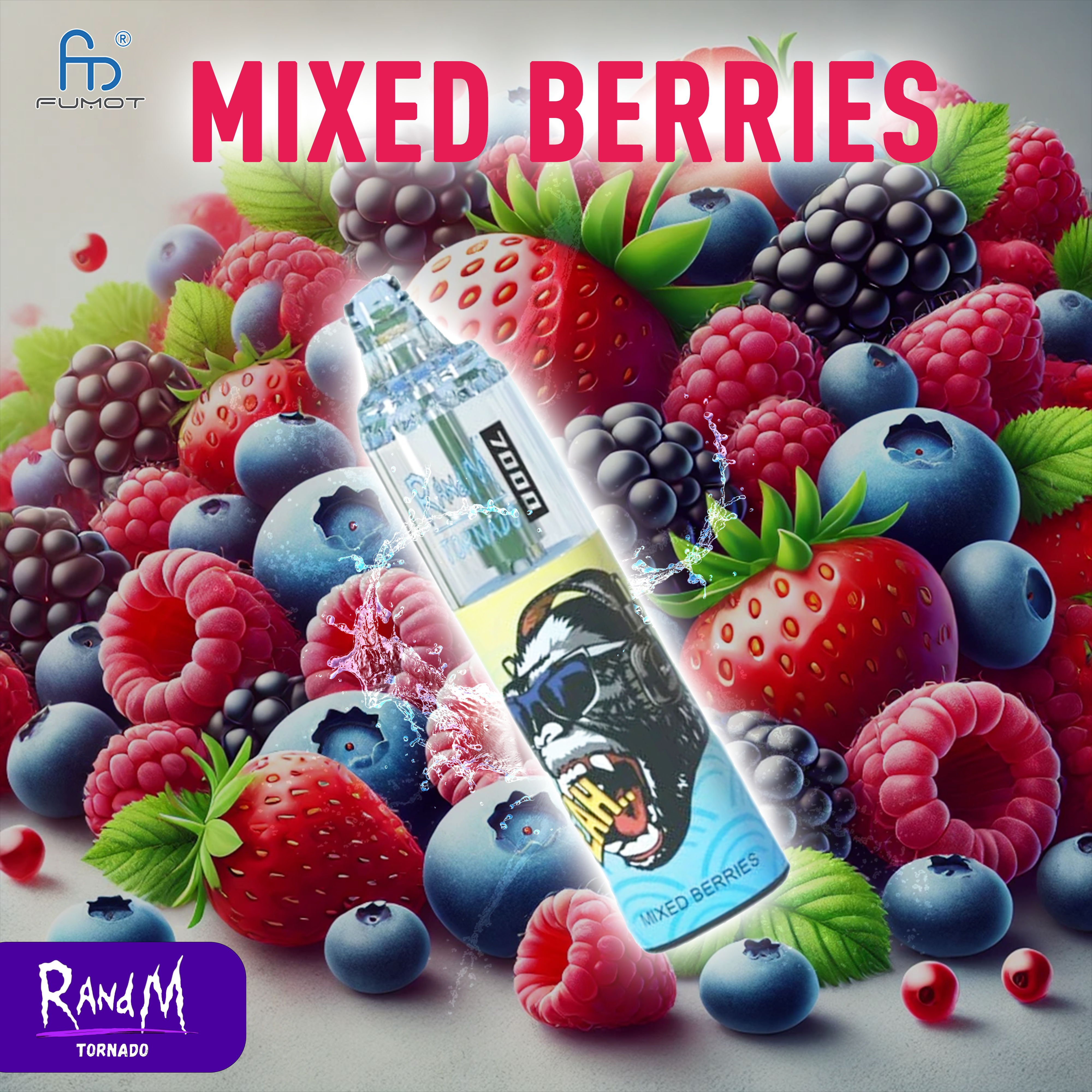 RandM Tornado 7000- Mixed Berries
