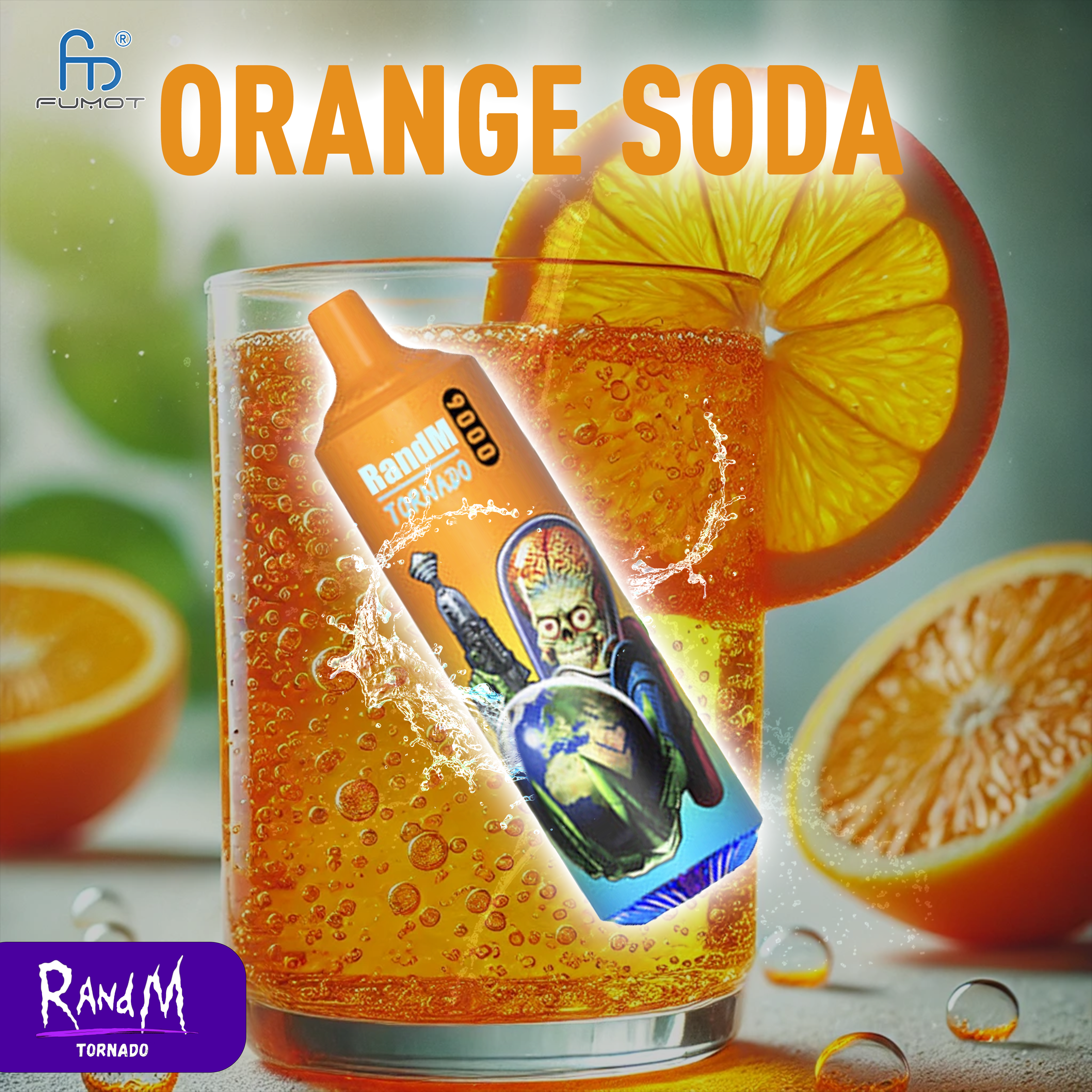 RandM Tornado 9000 Orange Soda