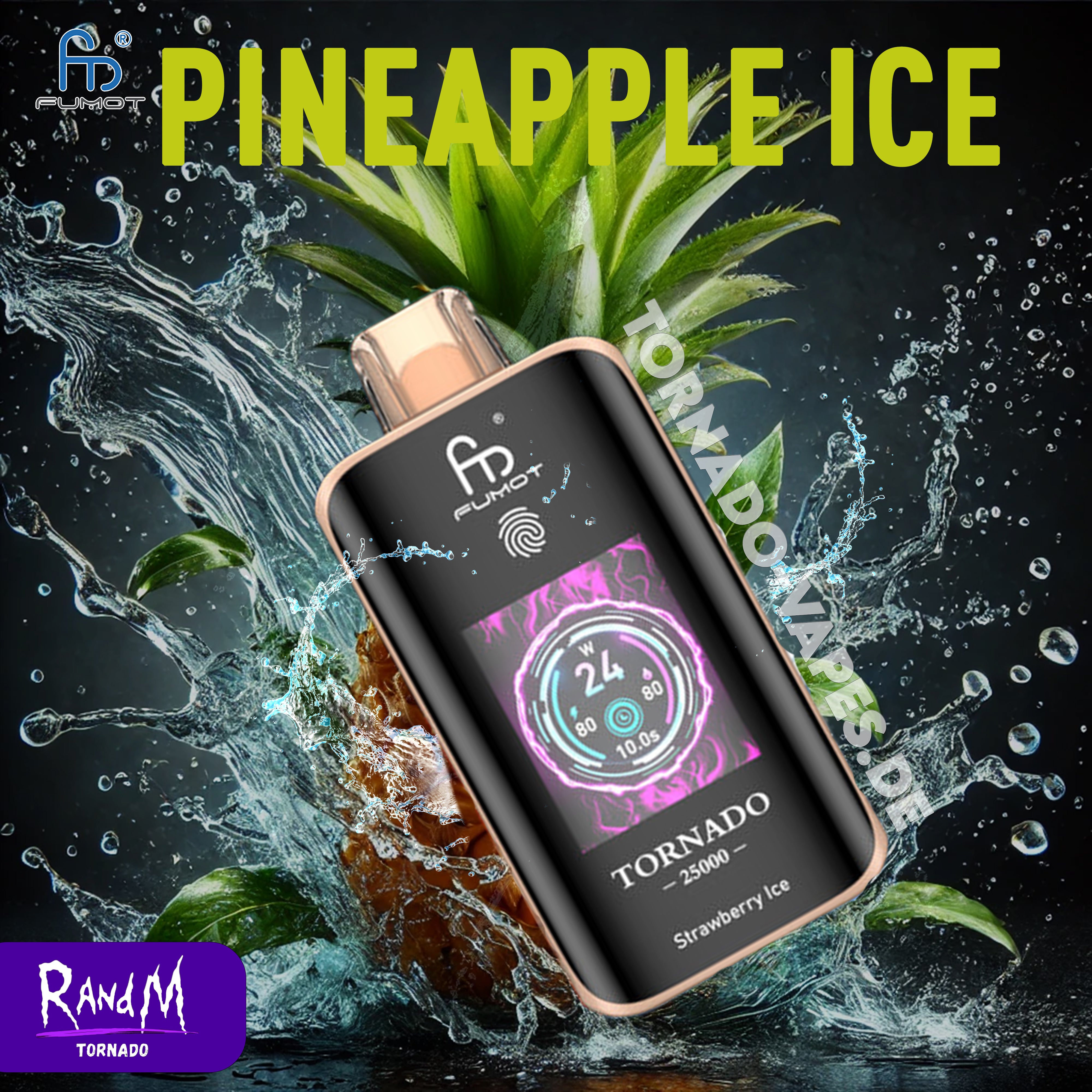 RandM Tornado Vape 25000- Pineapple Ice