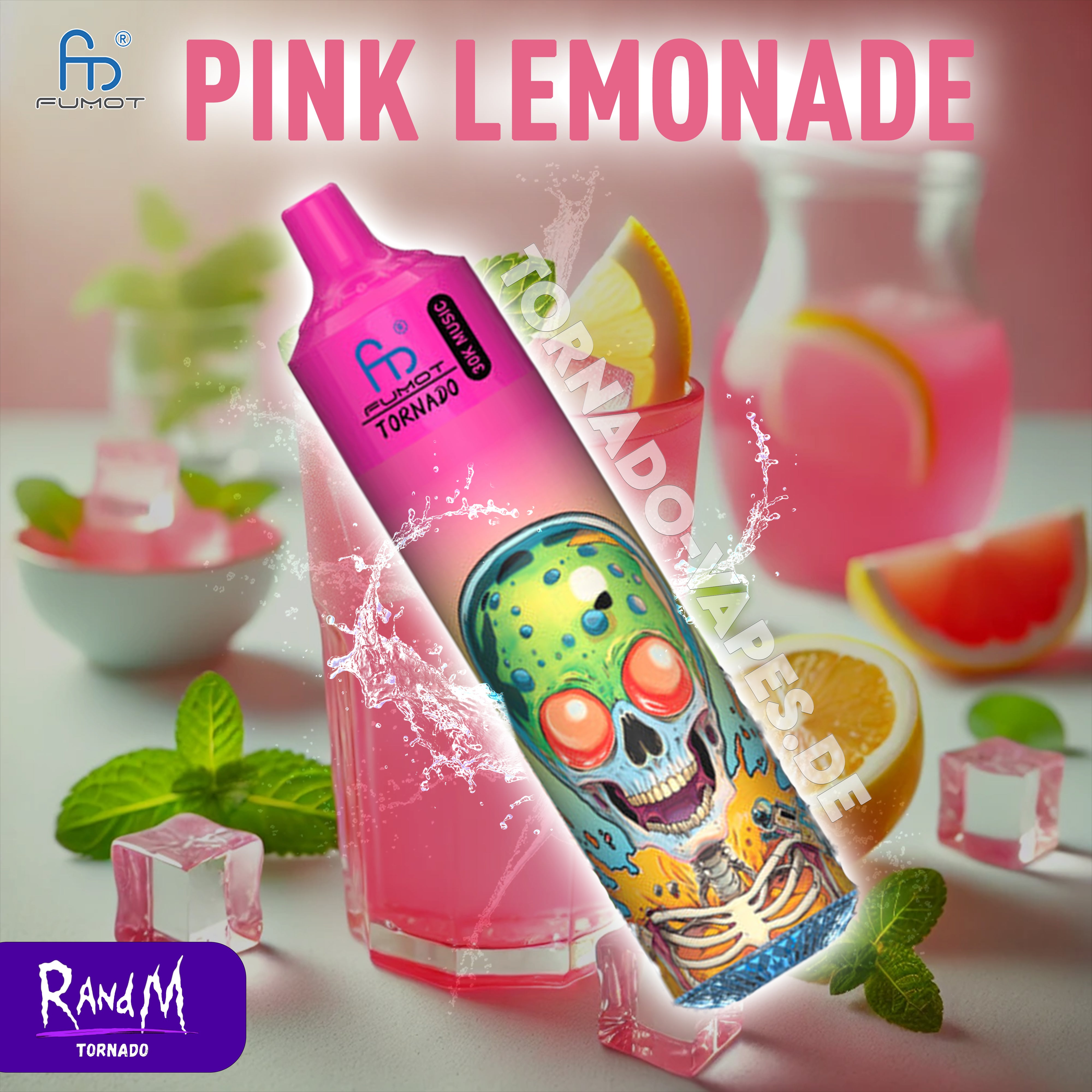 RandM Tornado Vape 30000- Pink Lemonade