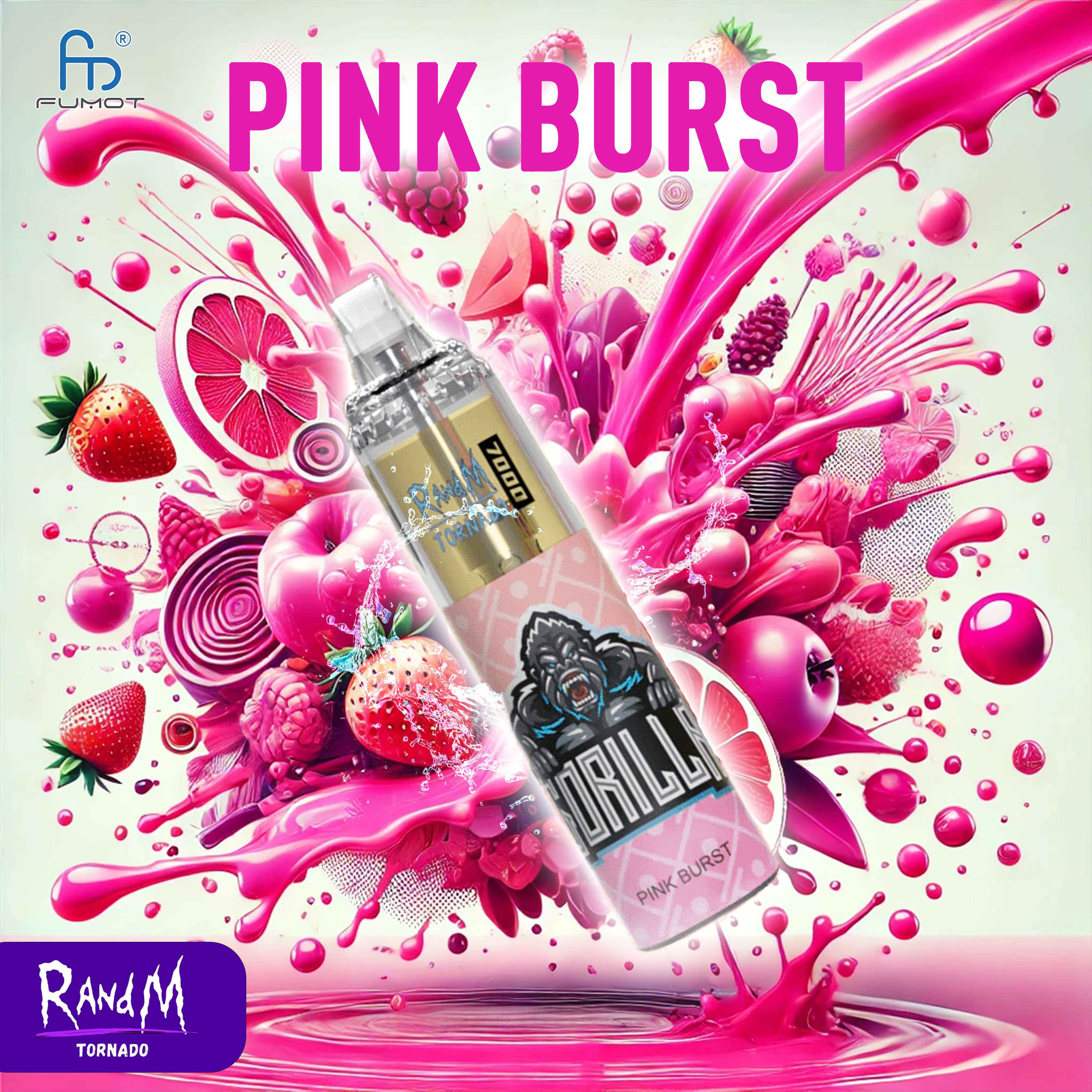 RandM Tornado 7000- Pink Burst