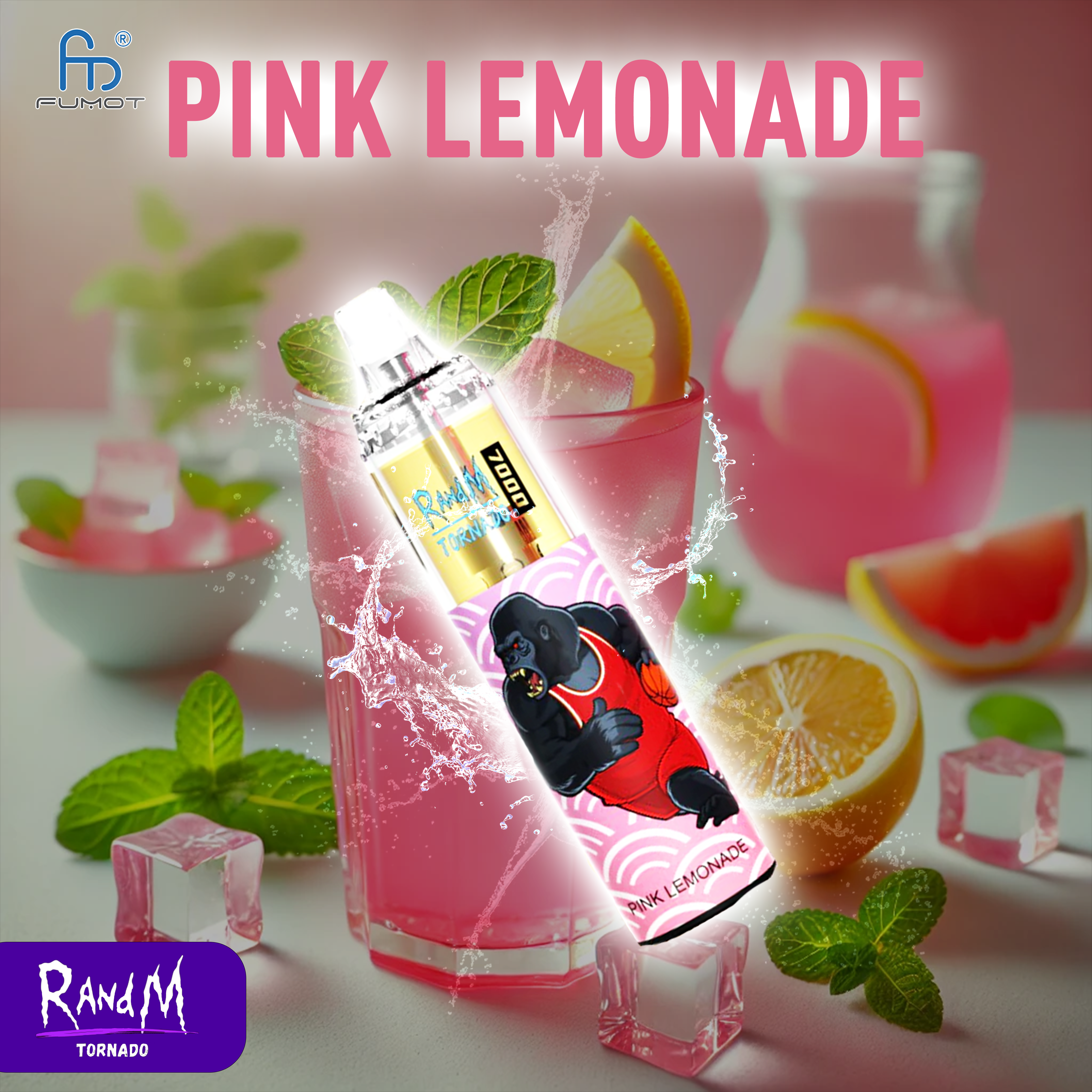 RandM Tornado 7000 Pink Lemonade