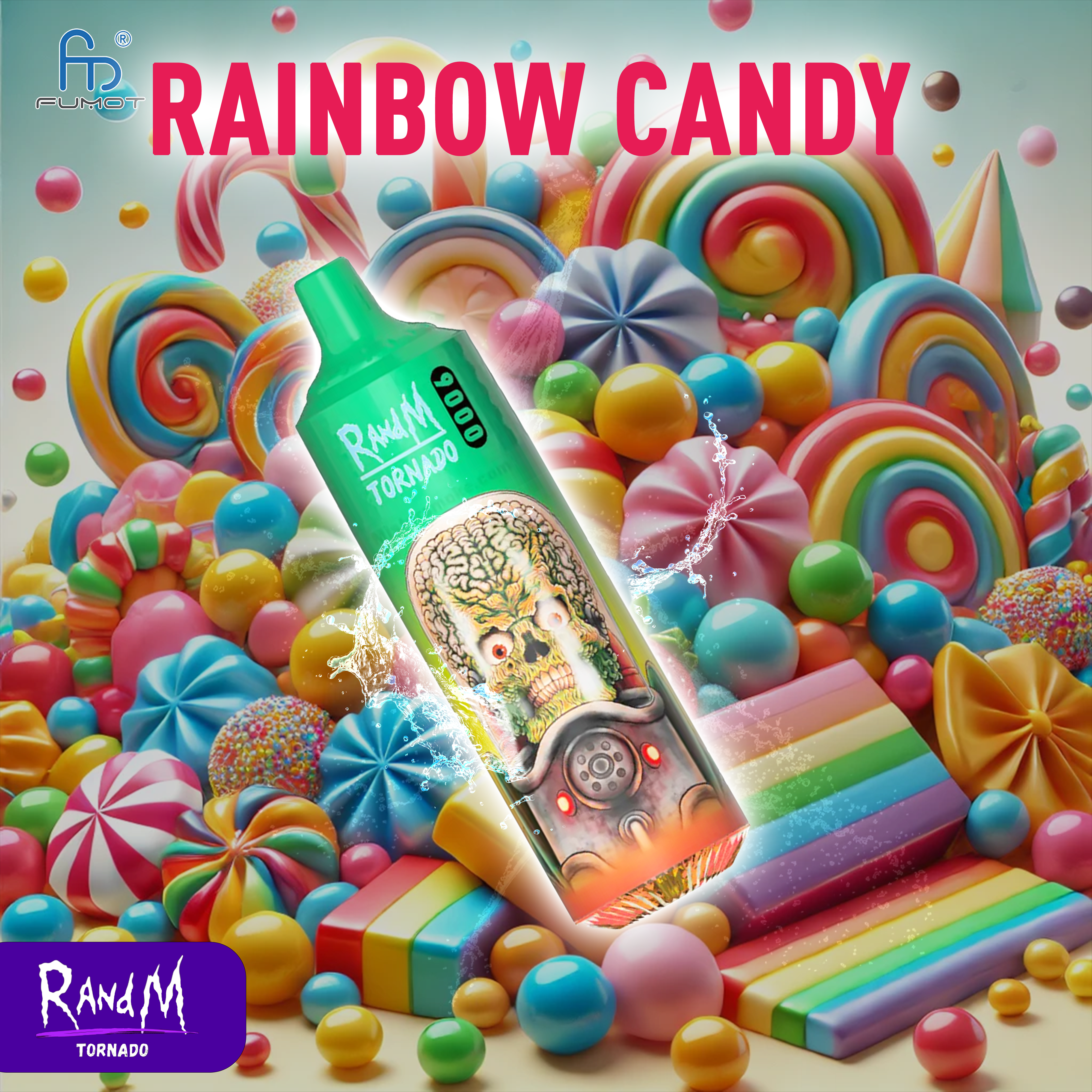 RandM Tornado 9000 Rainbow Candy