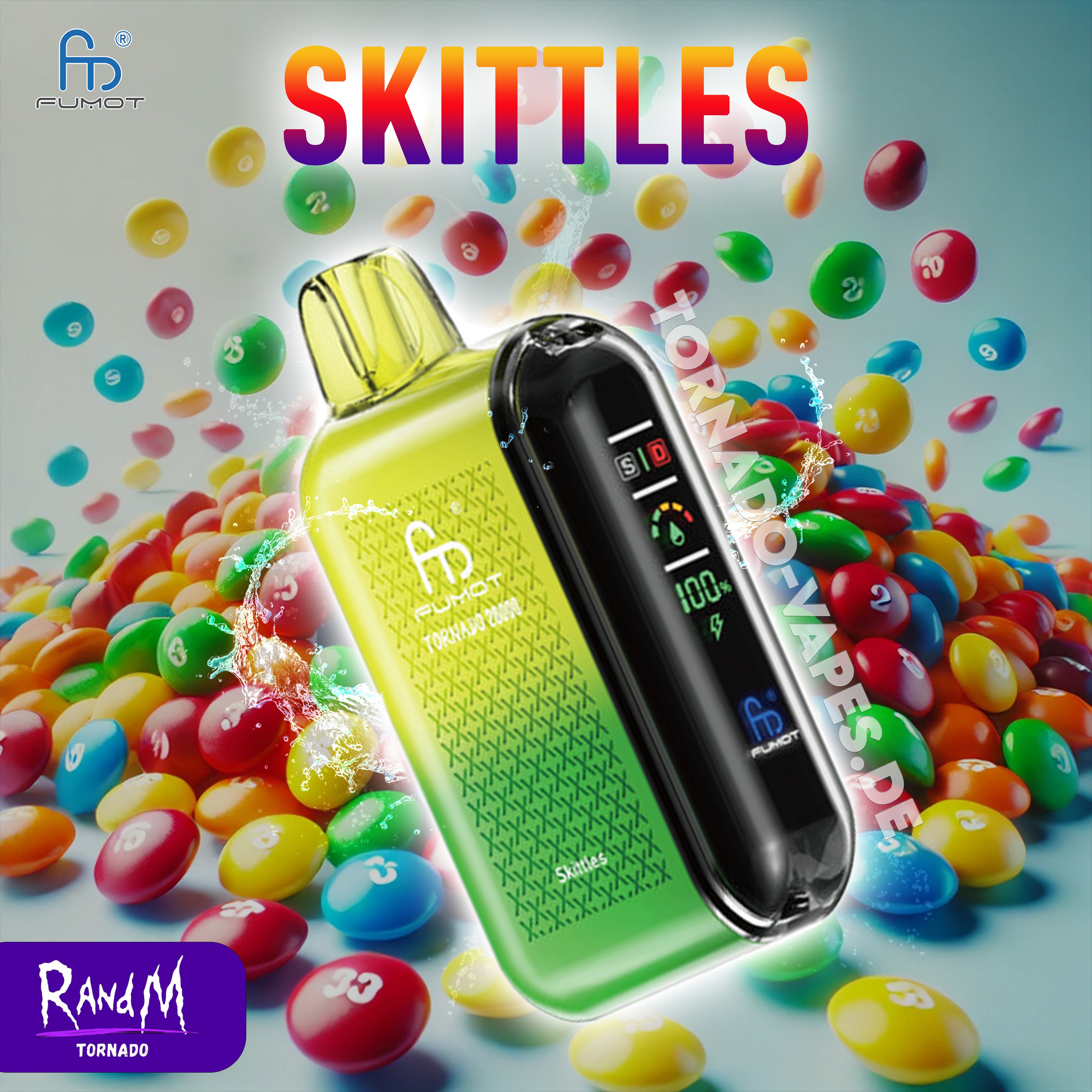 RandM Tornado Vape 20000- Skittles