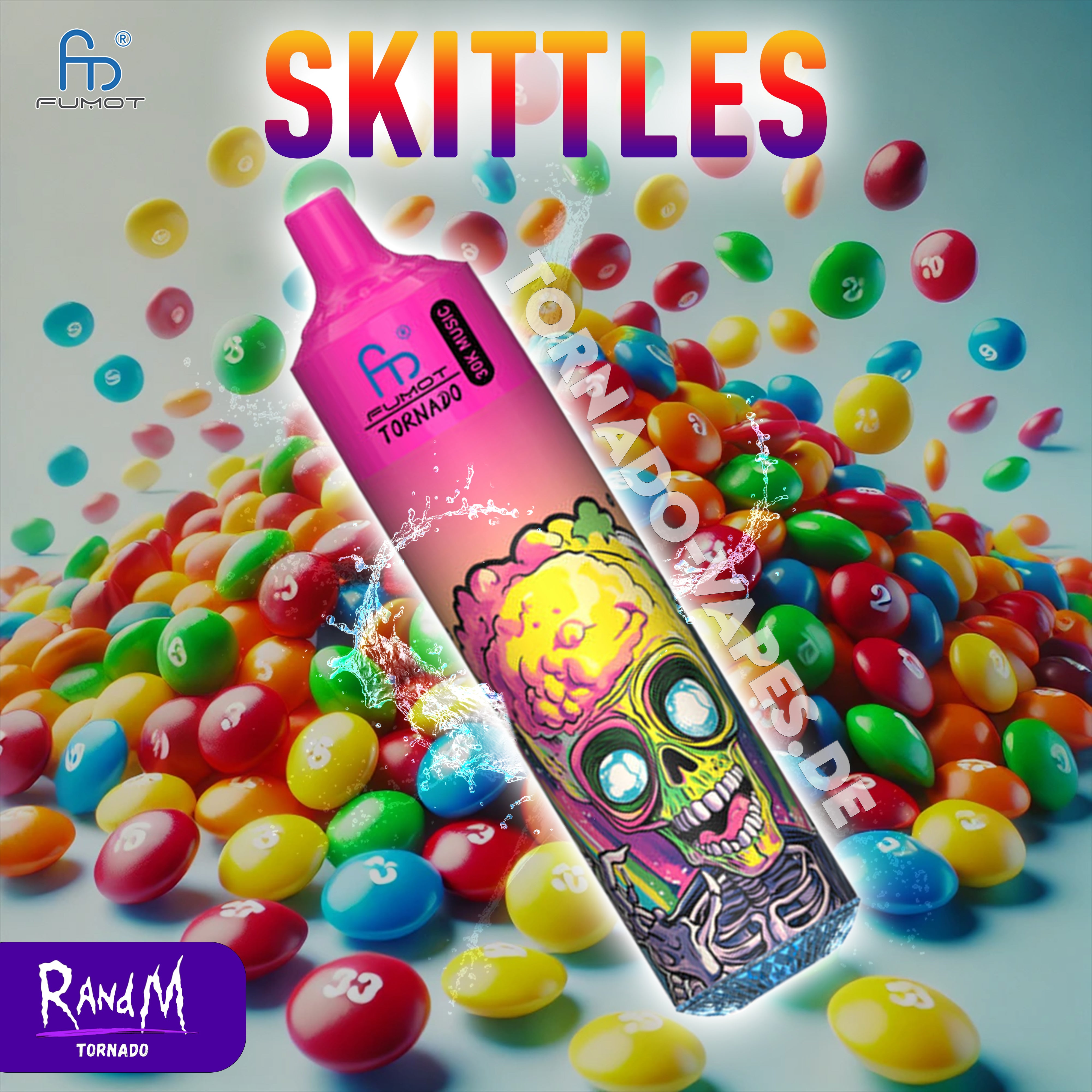 RandM Tornado Vape 30000- Skittles