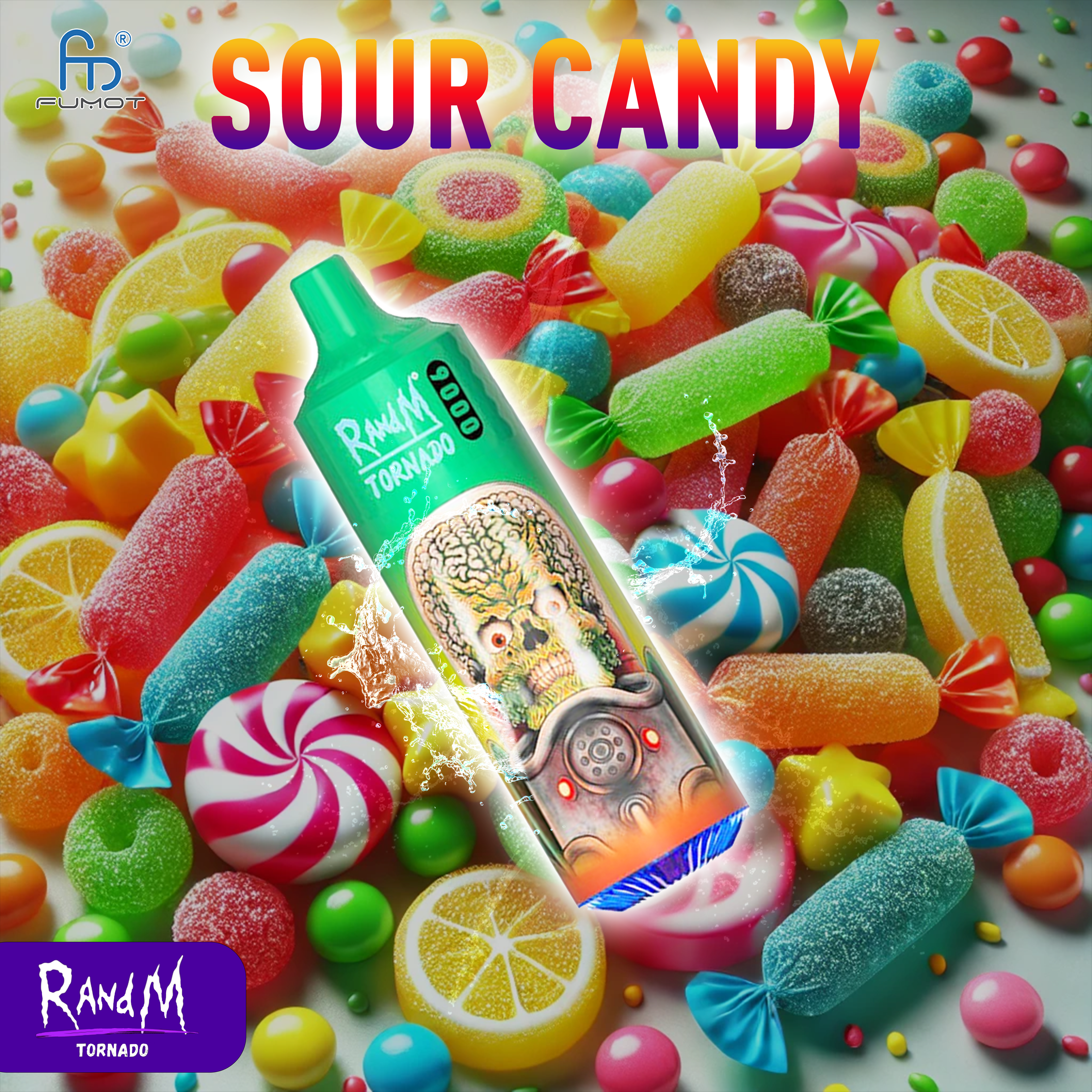 RandM Tornado 9000 Sour Candy