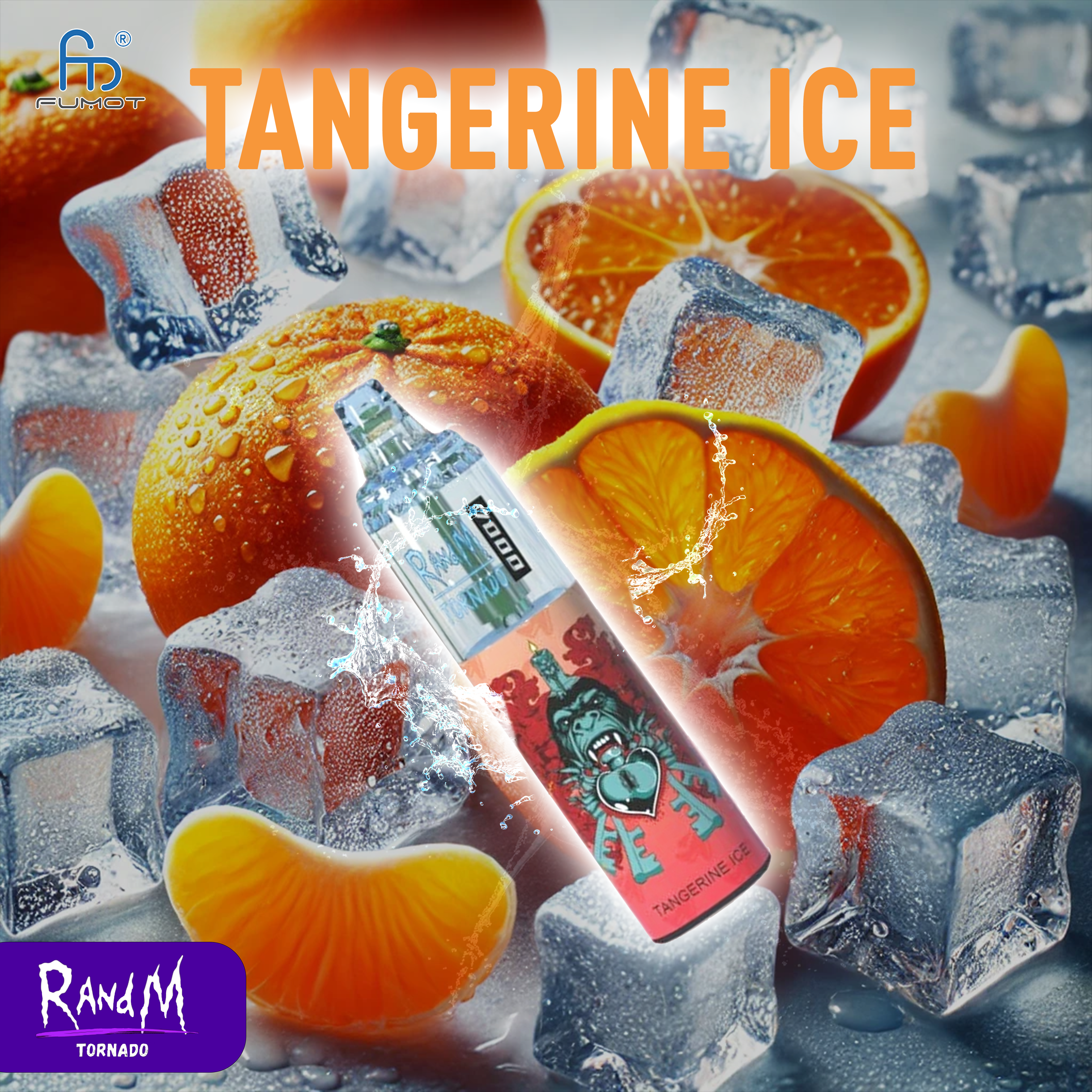 RandM Tornado Vape 7000- Tangerine Ice