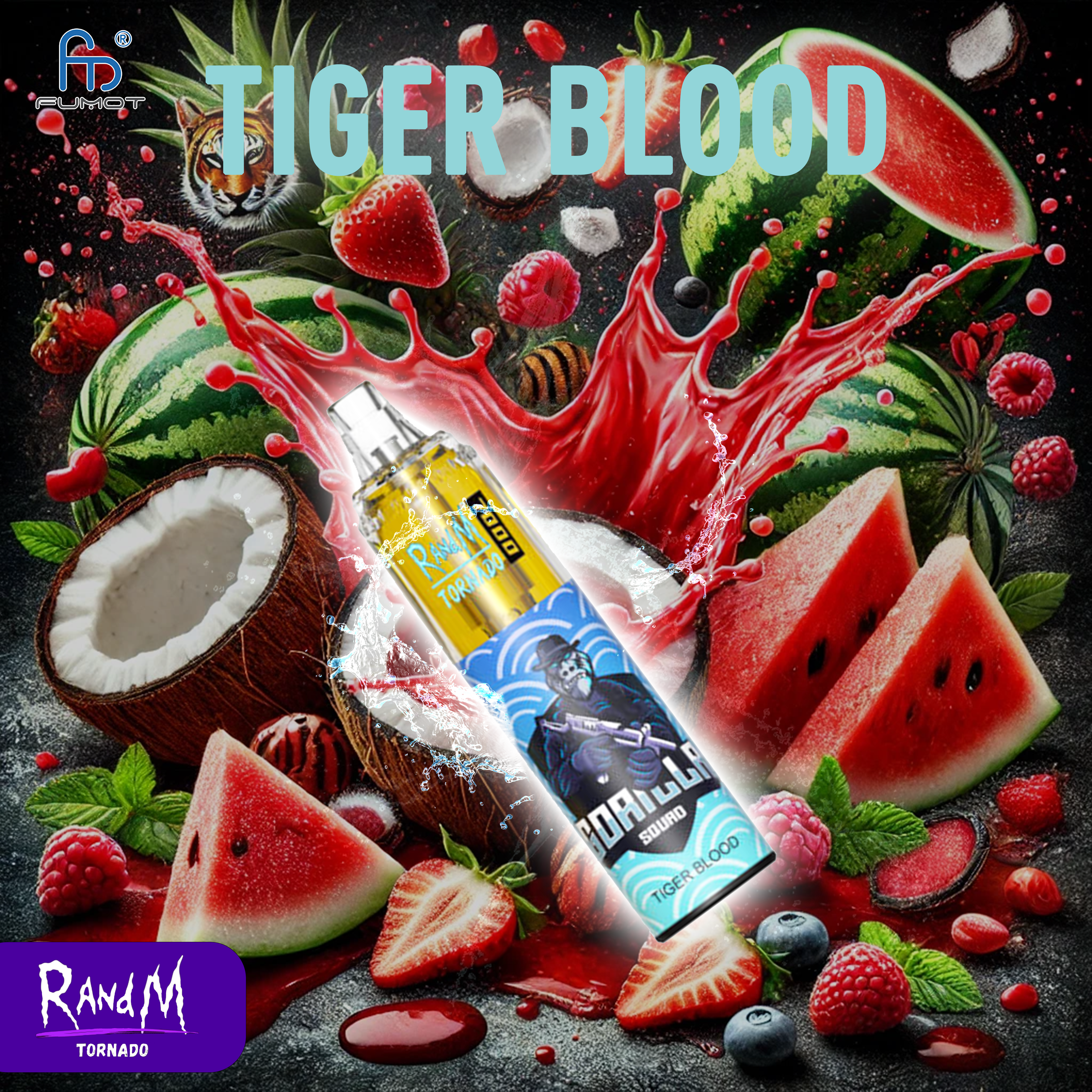 RandM Tornado 7000- Tiger Blood