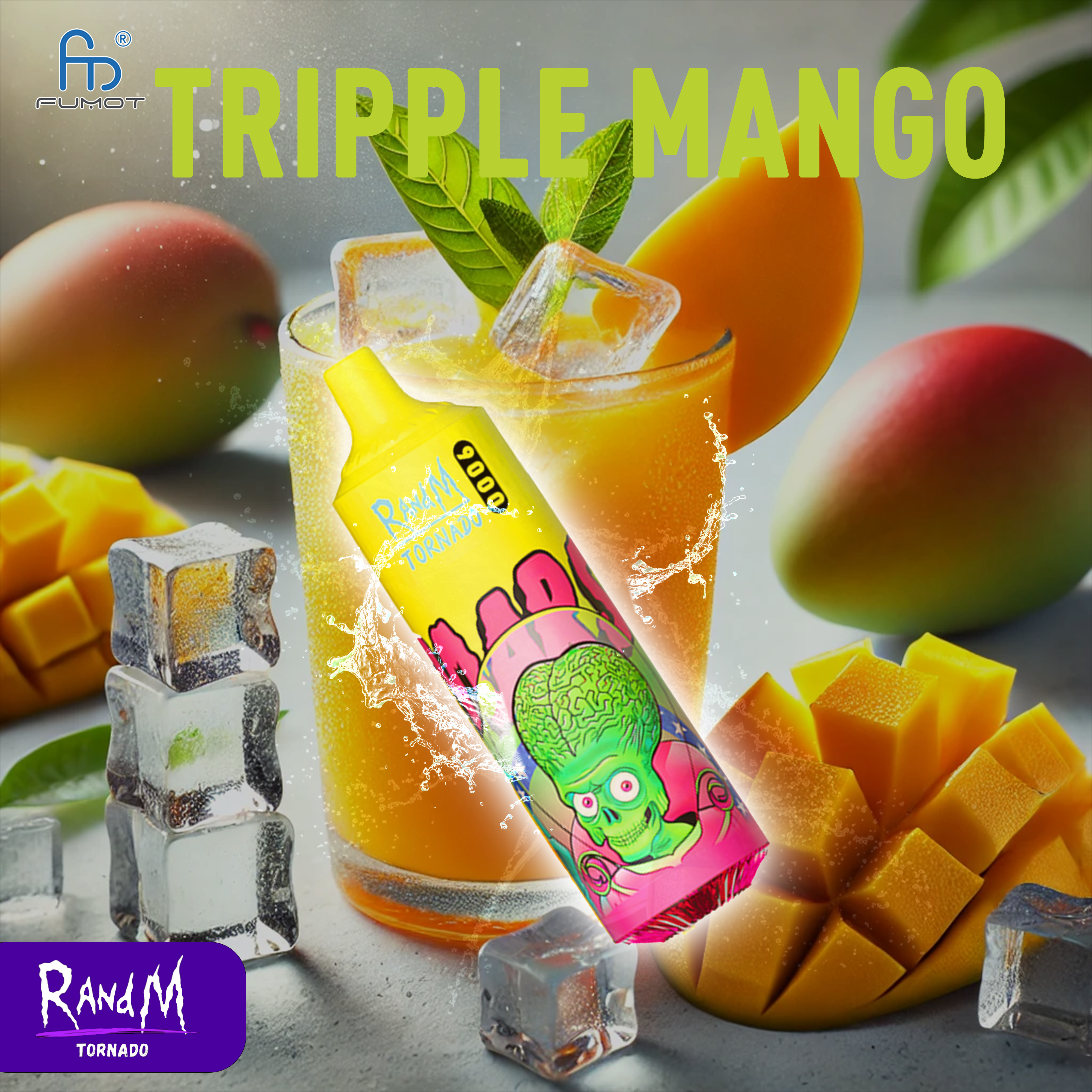RandM Tornado 9000 Triple Mango