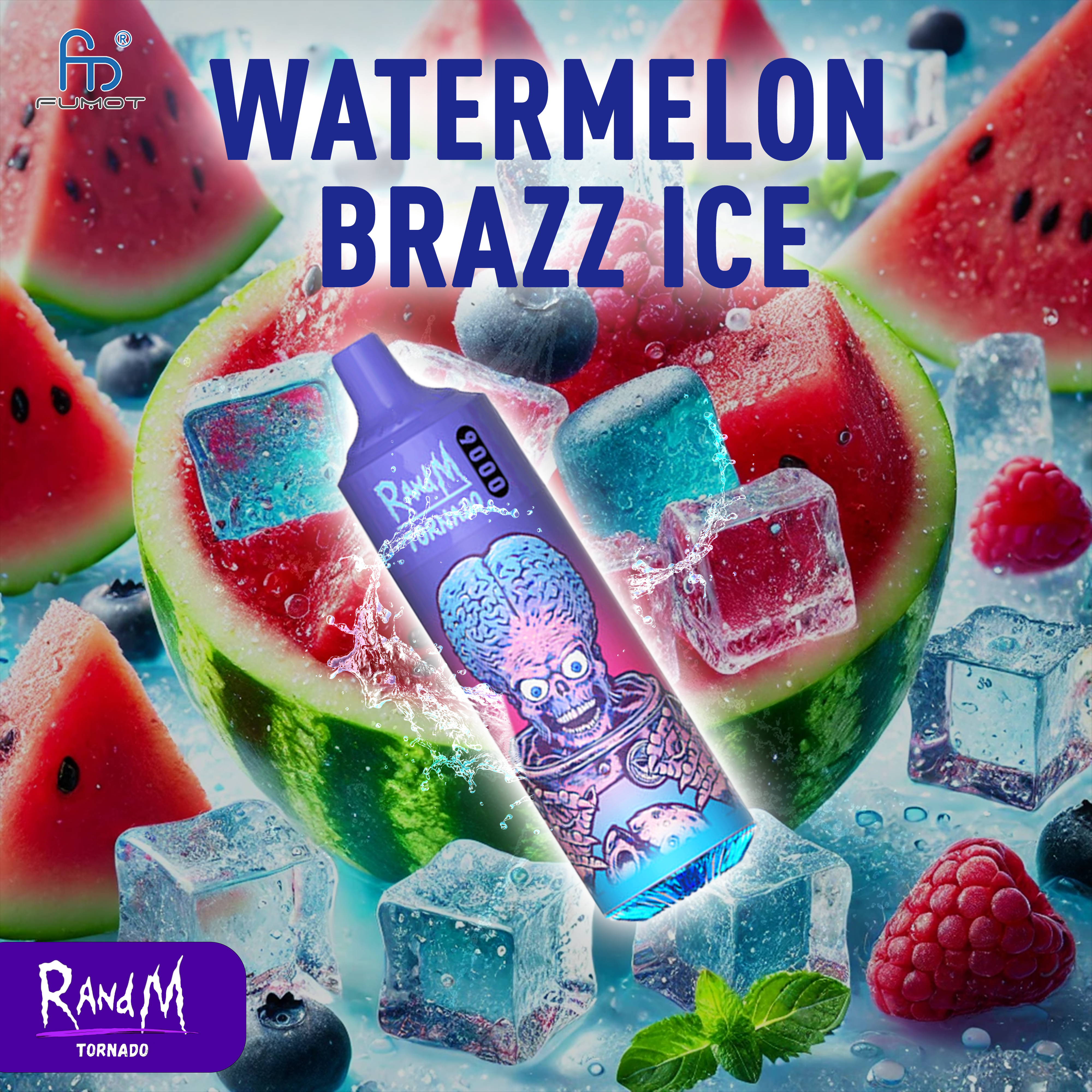 RandM Tornado 9000 Watermelon Brazz Ice