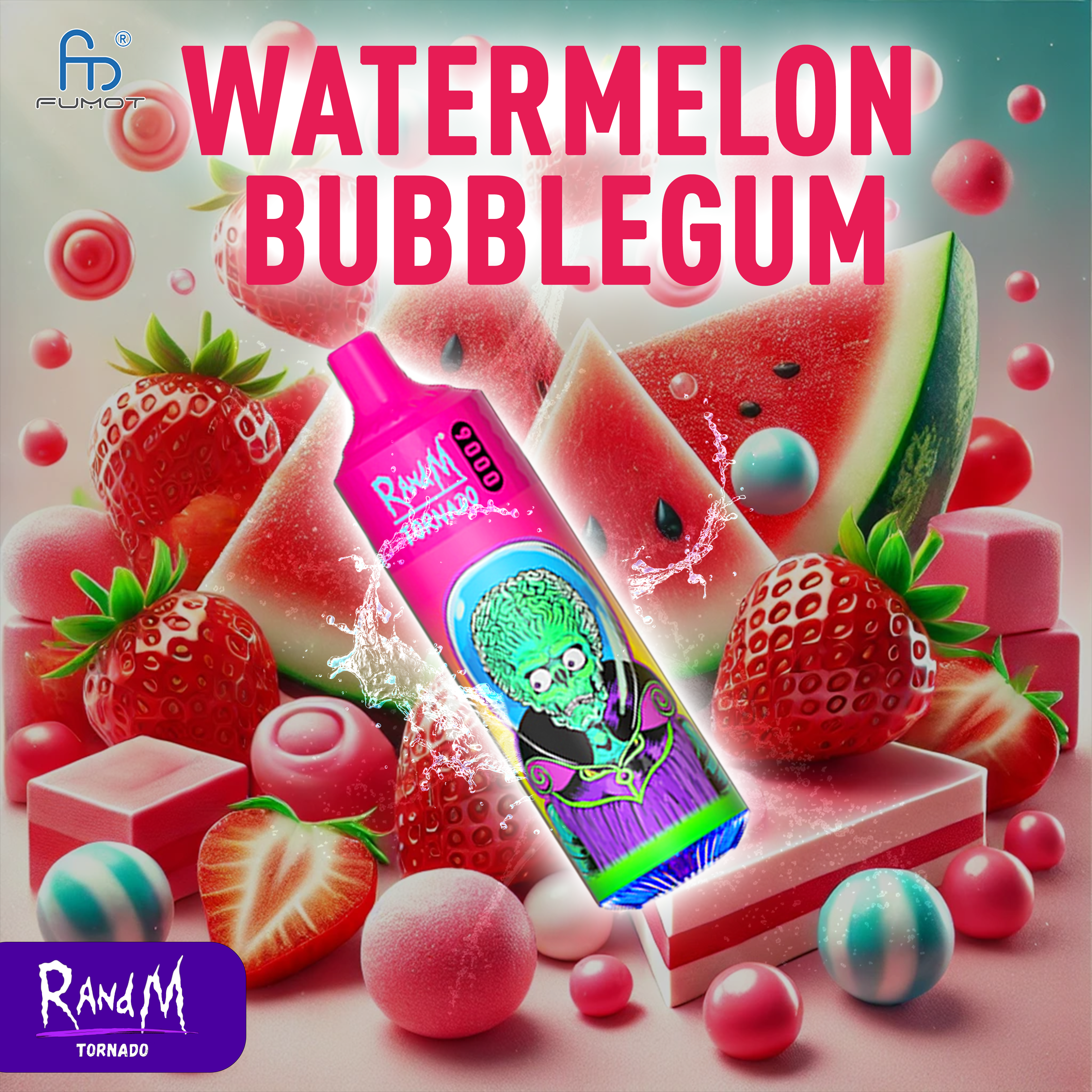 RandM Tornado 9000 Watermelon Bubblegum