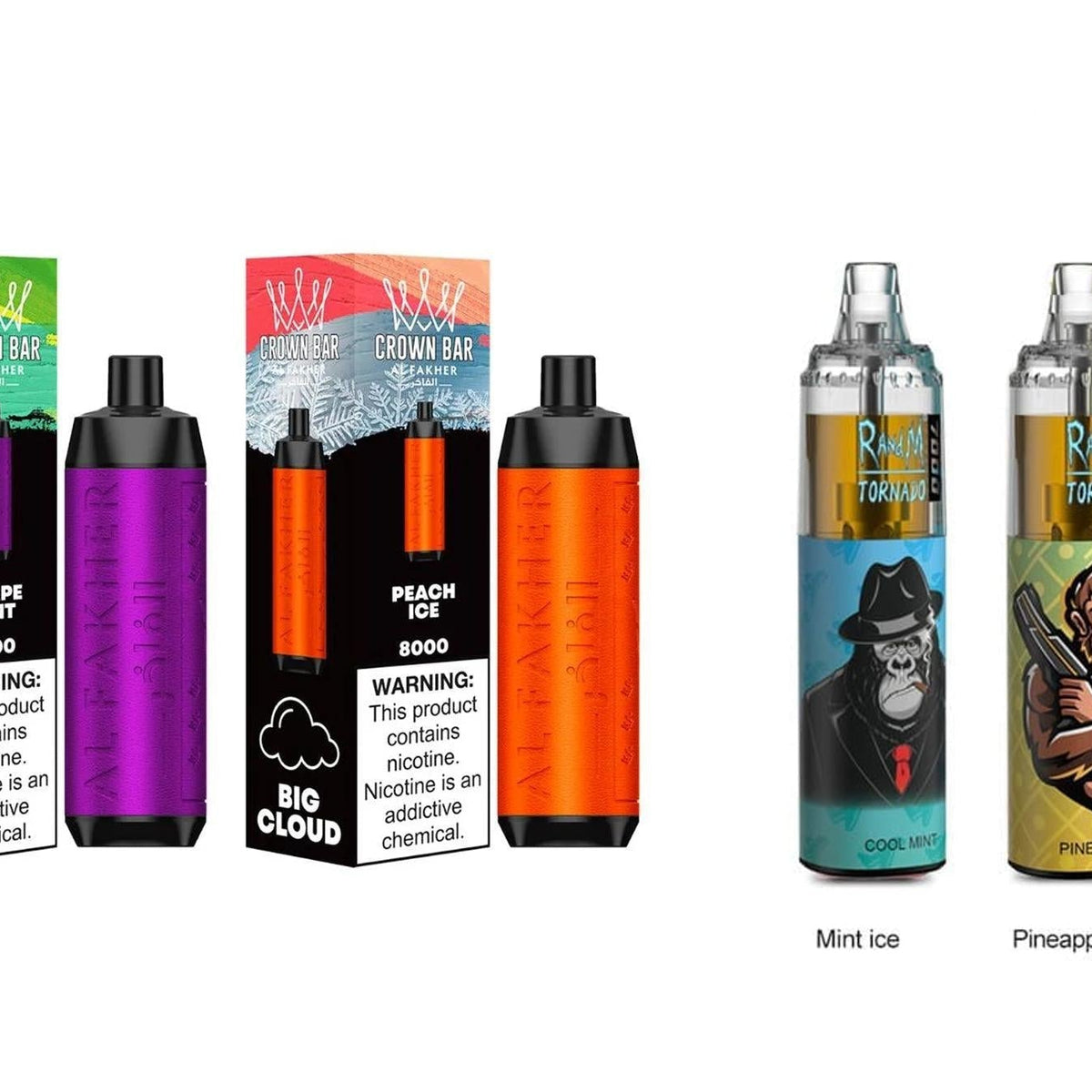 elfbar elfa master akku Al Fakher Crown Bar 8000 Einweg E-Shisha main image 1