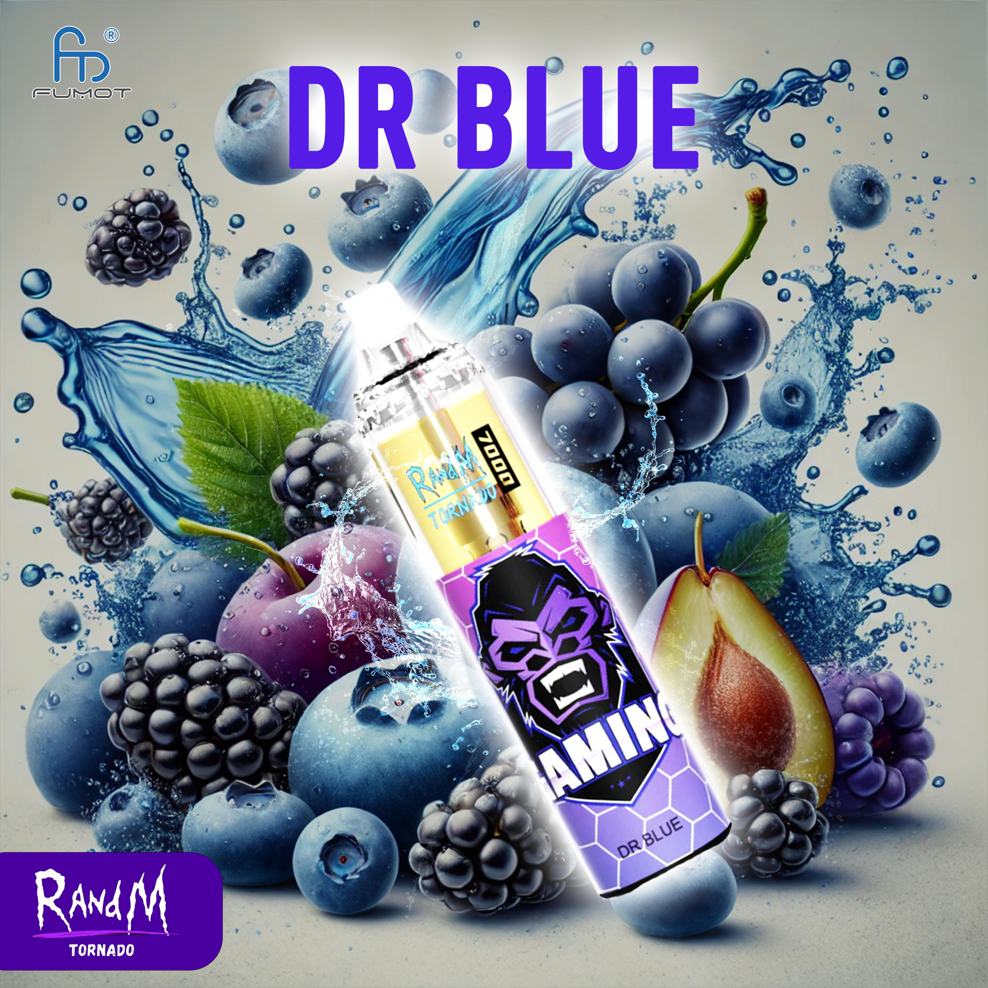 RandM Tornado Vape 7000- Dr. Blue