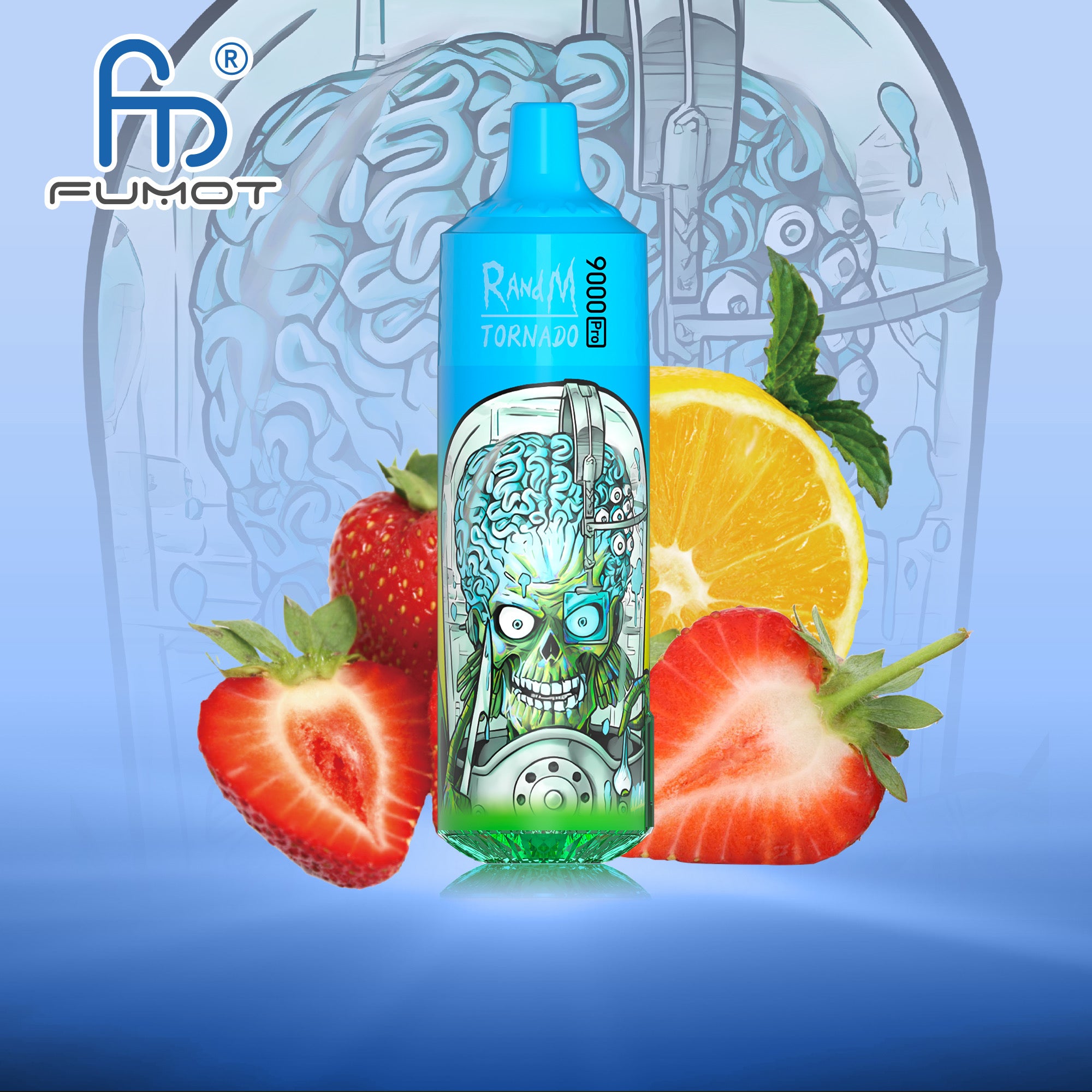 TORNADO RandM Vape 9000 pro Strawberry Lemonade