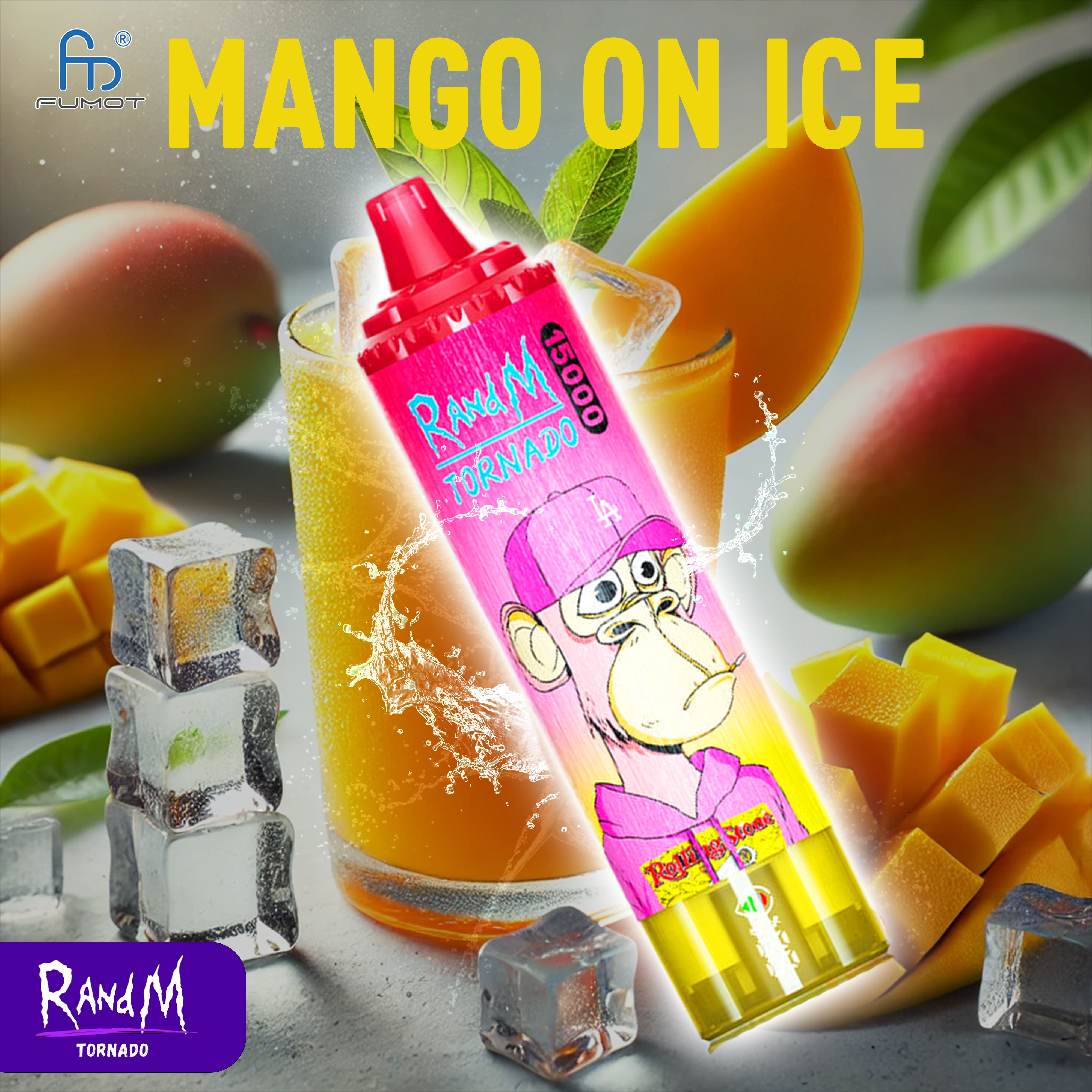 TORNADO RandM Vape 15000 Mango On Ice