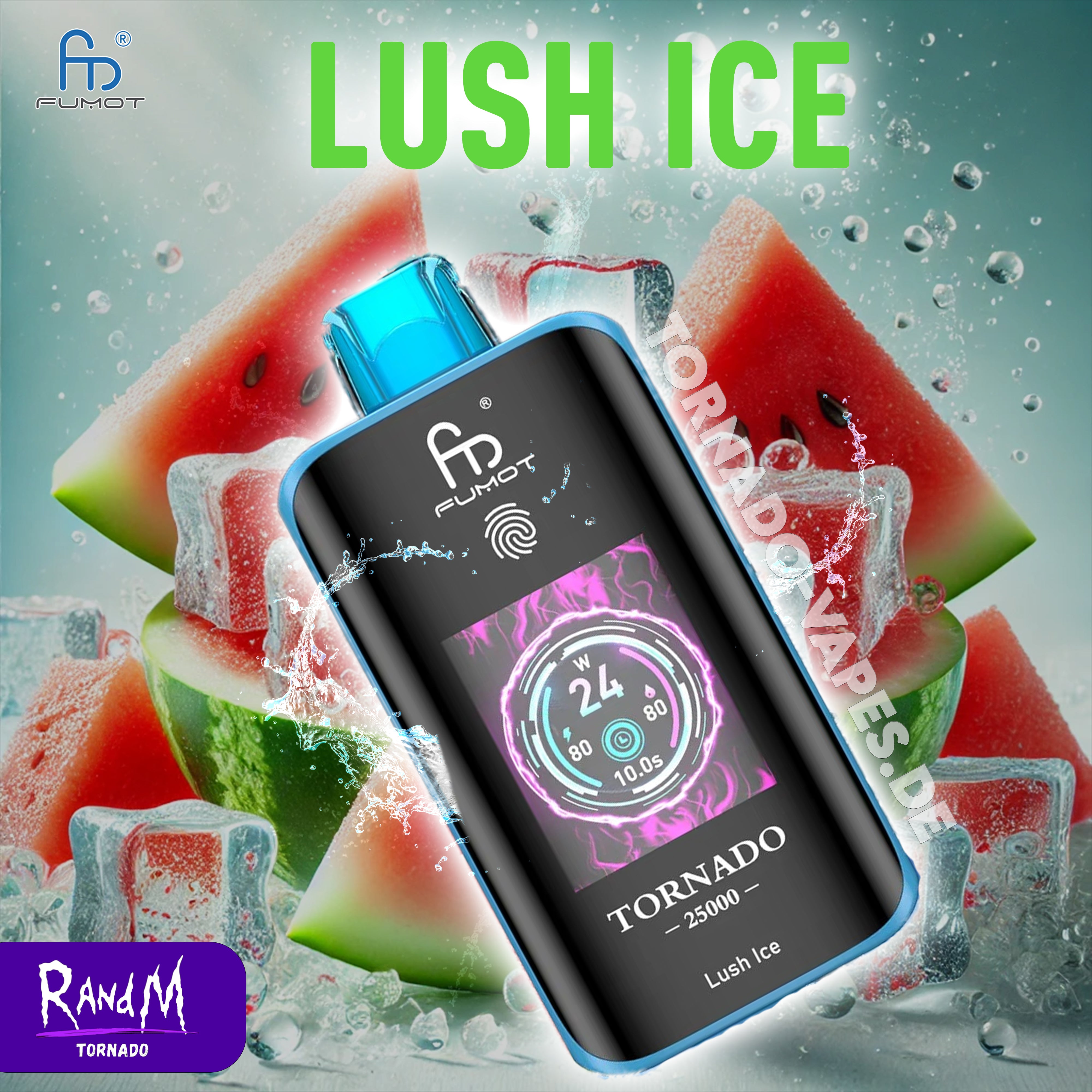 RandM Tornado Vape 25000- Lush Ice RandM Tornado Vape 25000- Lush Ice