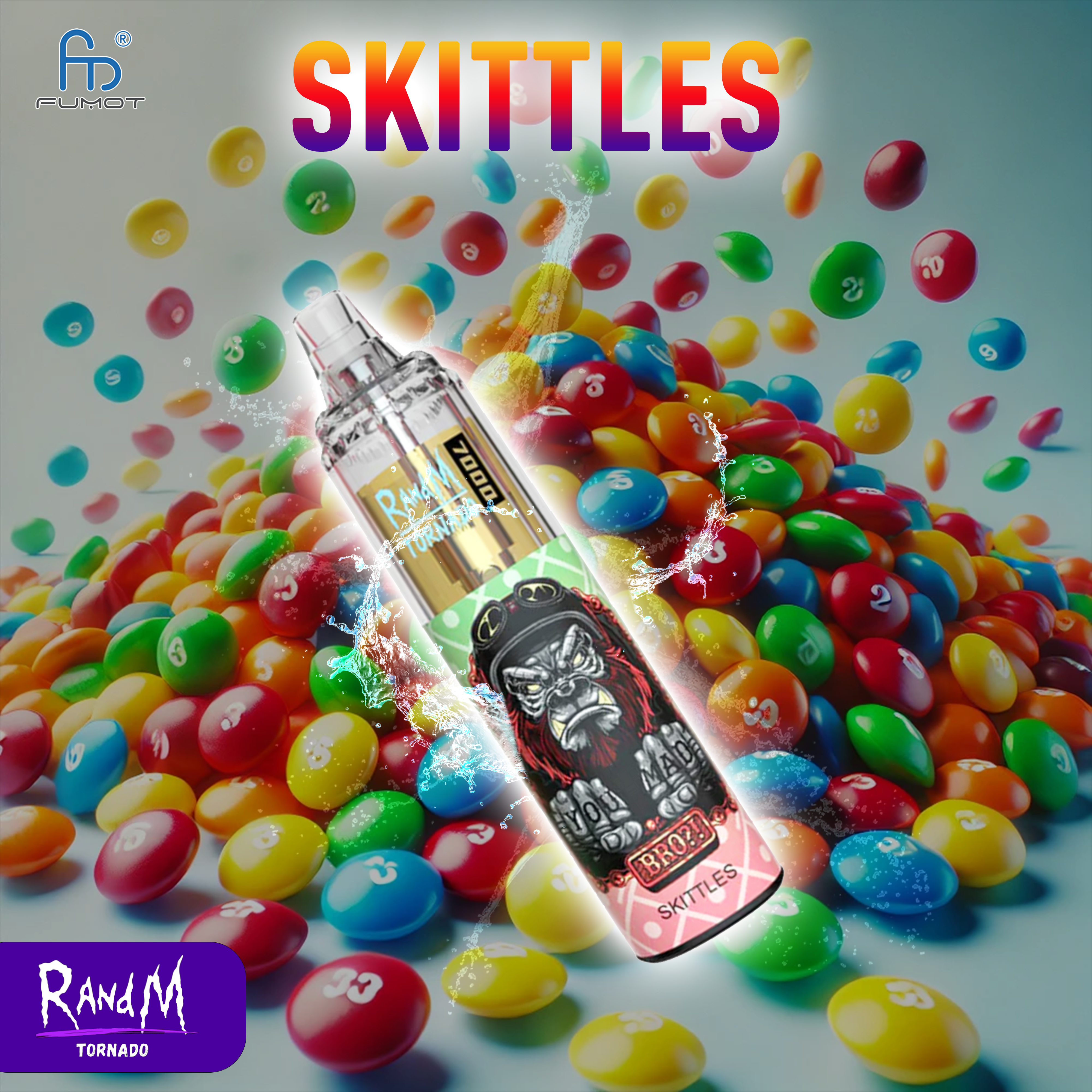 RandM Tornado Vape 7000- Skittles