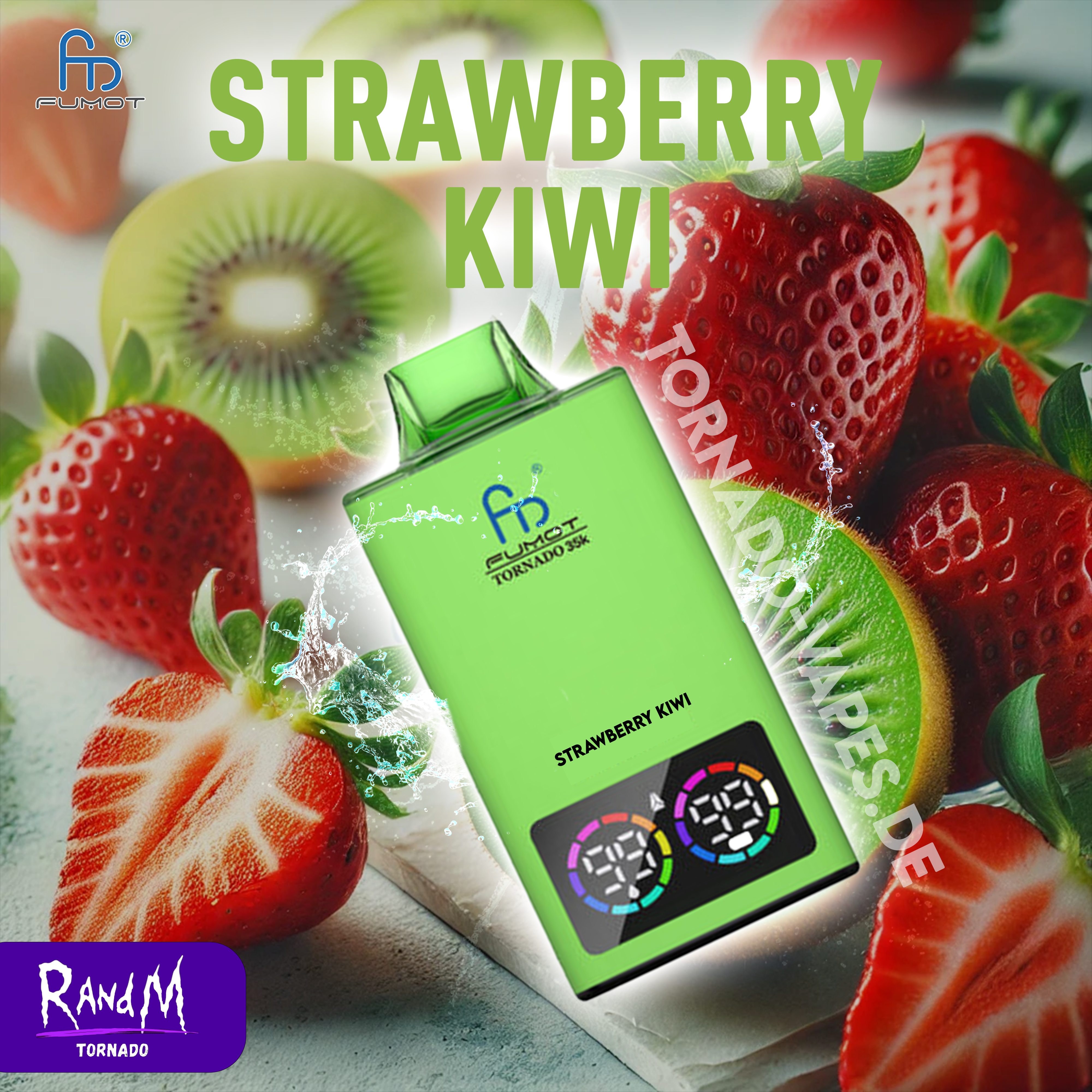 RandM Tornado 35000 Strawberry Kiwi
