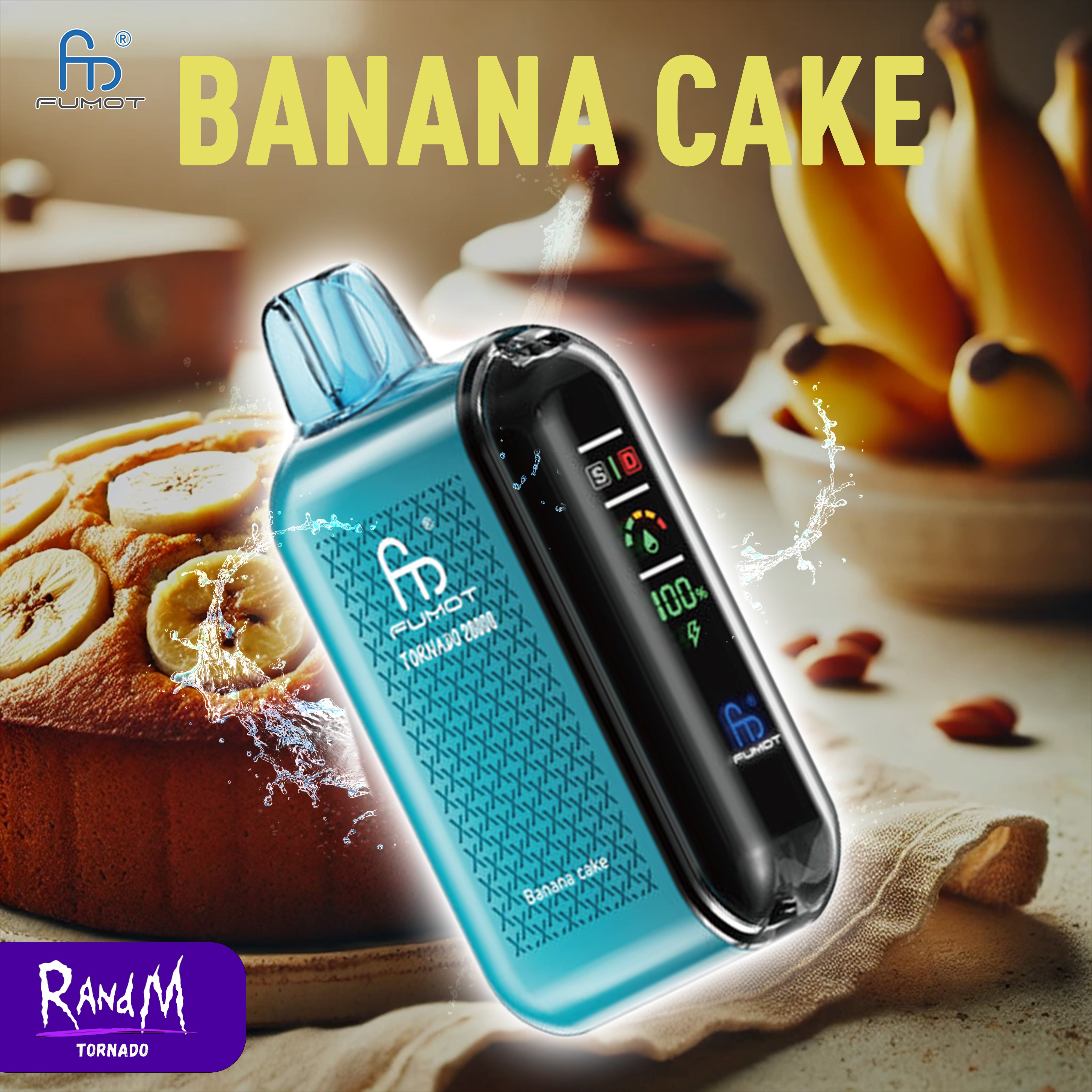 RandM Tornado Vape 20000- Banana Cake