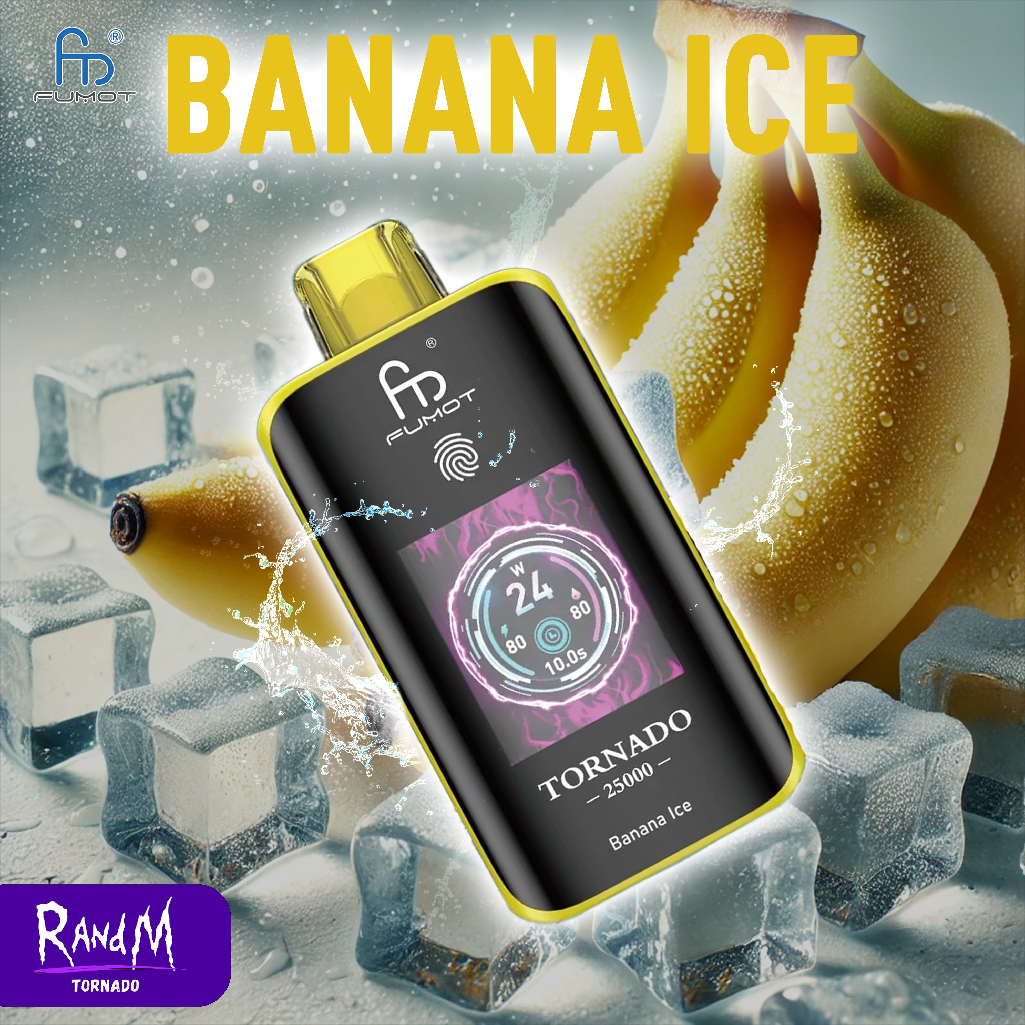 RandM Tornado Vape 25000- Banana Ice