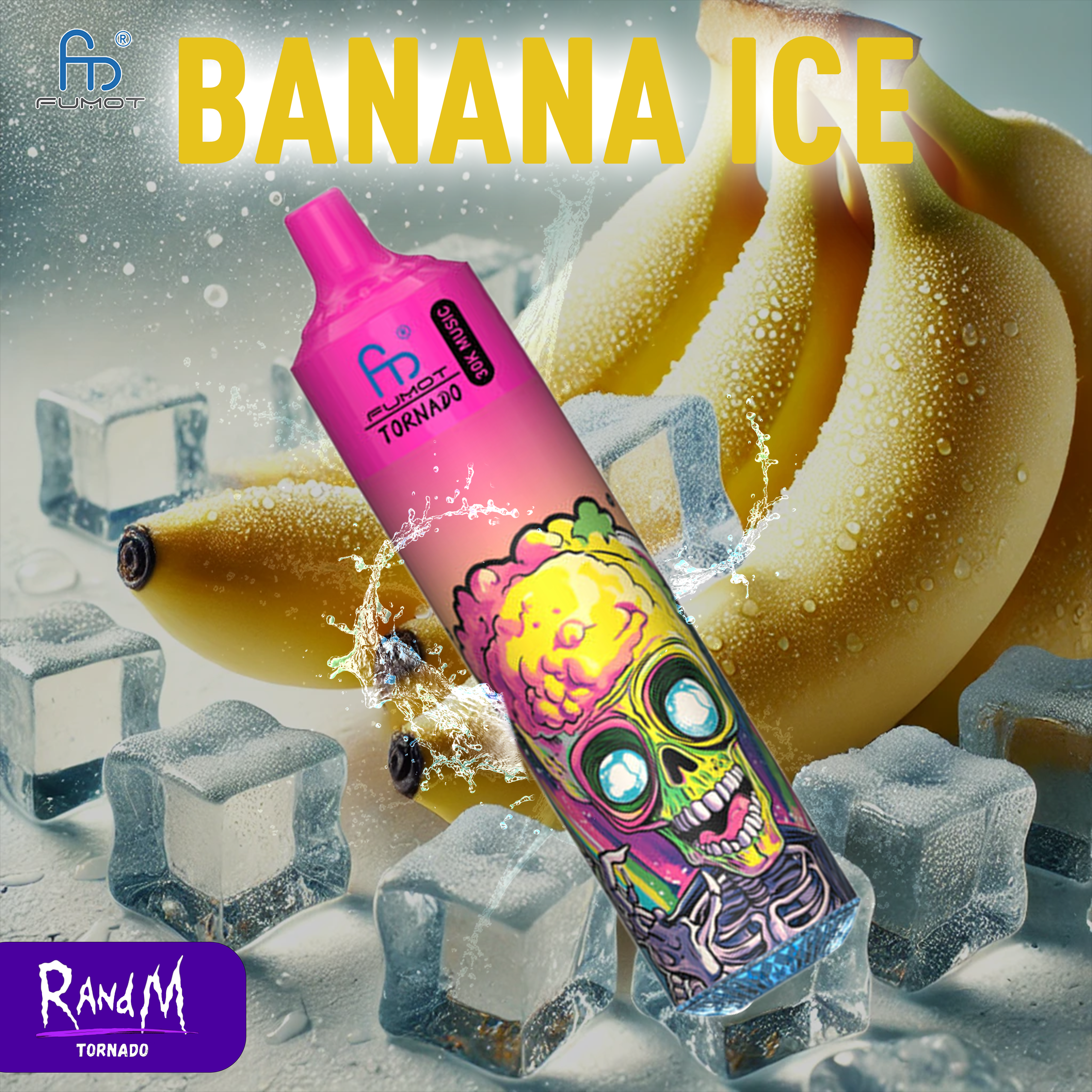 RandM Tornado Vape 30000- Banana Ice