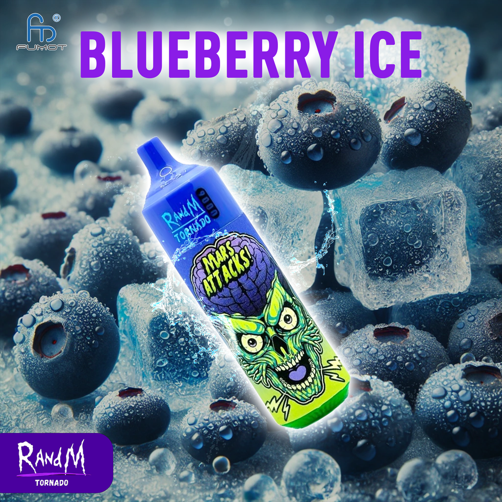 RandM Tornado 9000- Blueberry Ice – Tornado Vape