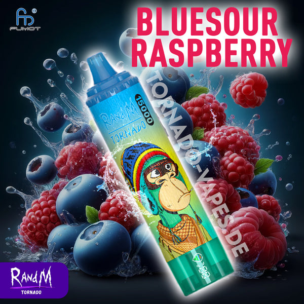 RandM Tornado Vape 15000- Bluesour Raspberry