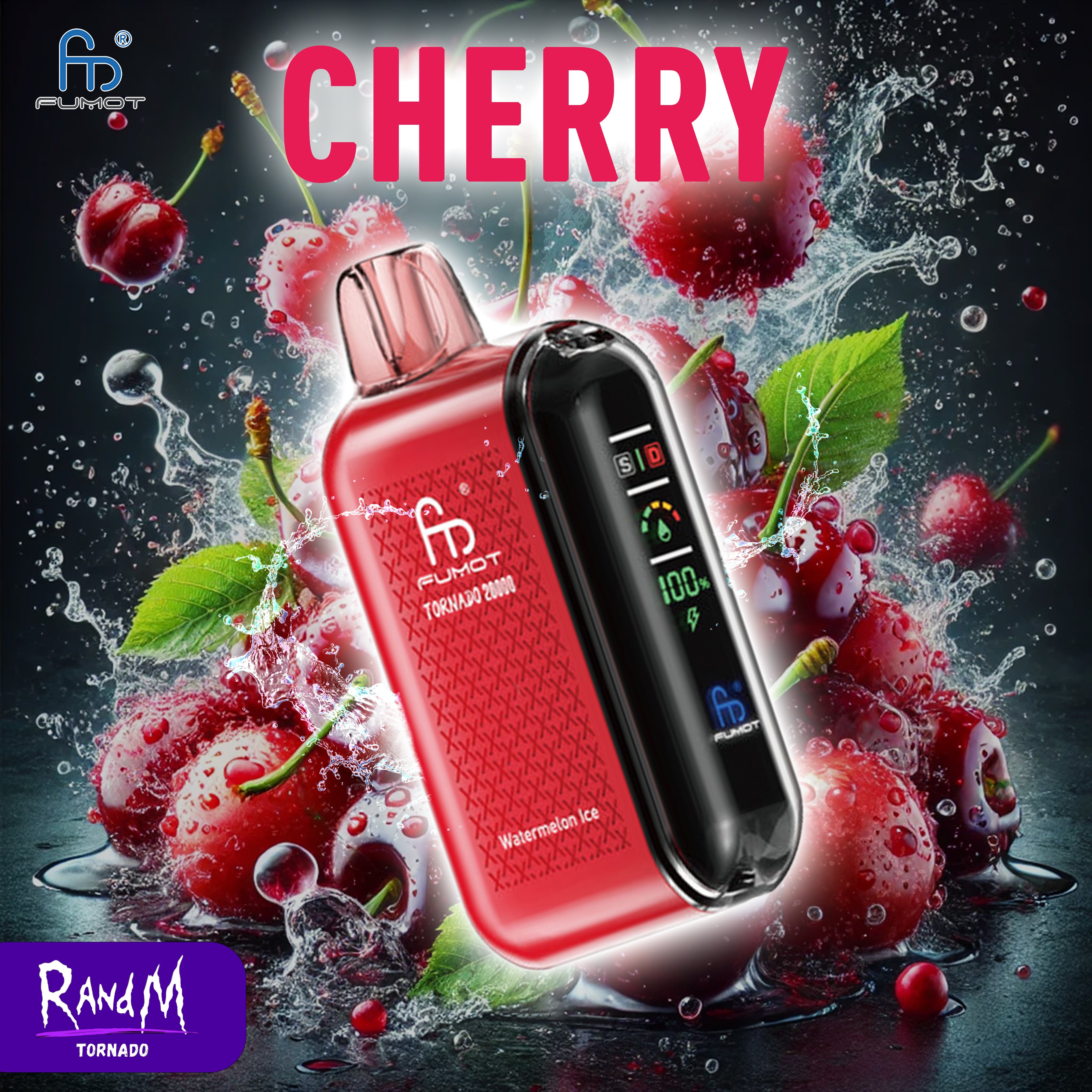 RandM Tornado Vape Cherry 20000