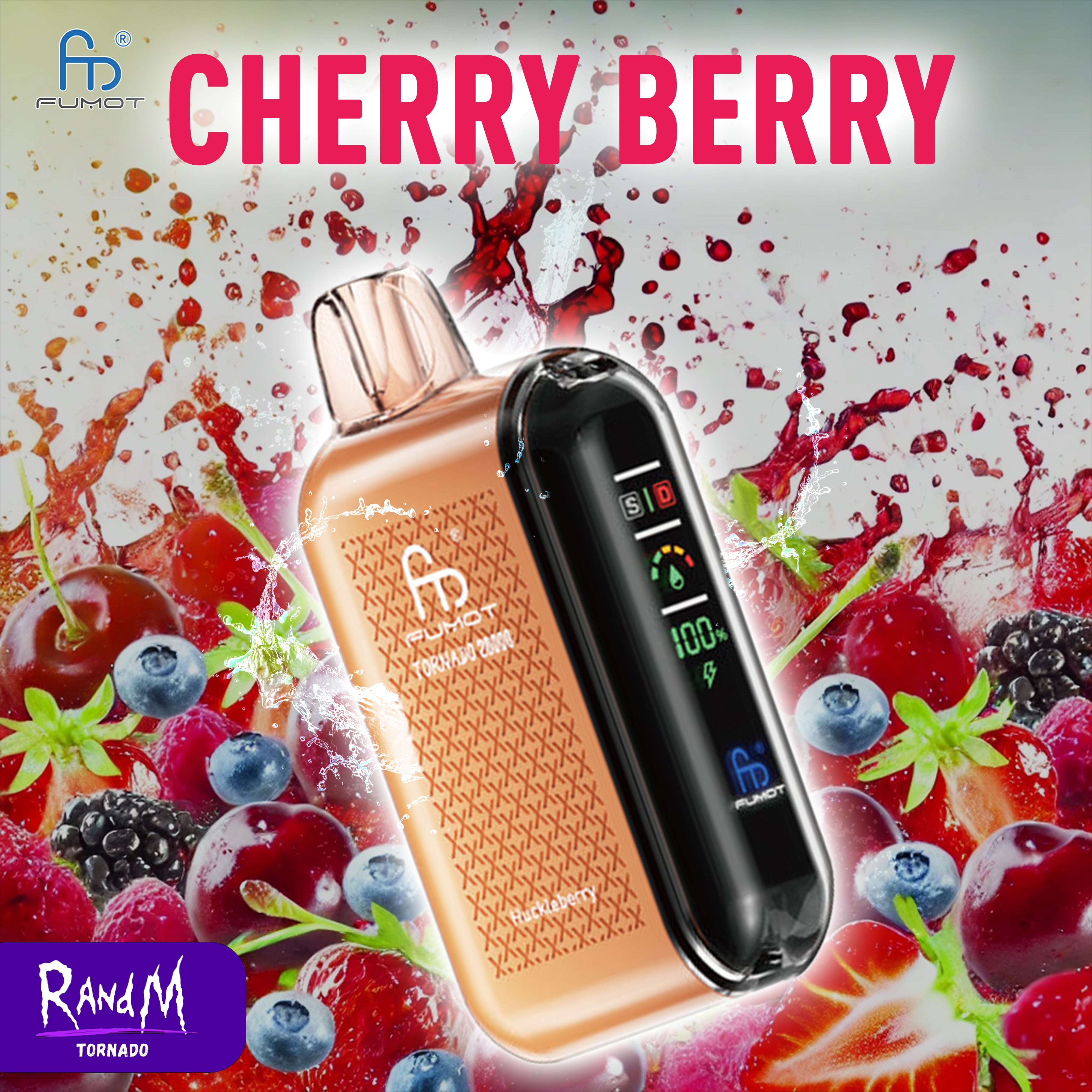 RandM Tornado Vape Cherry Berry 20000