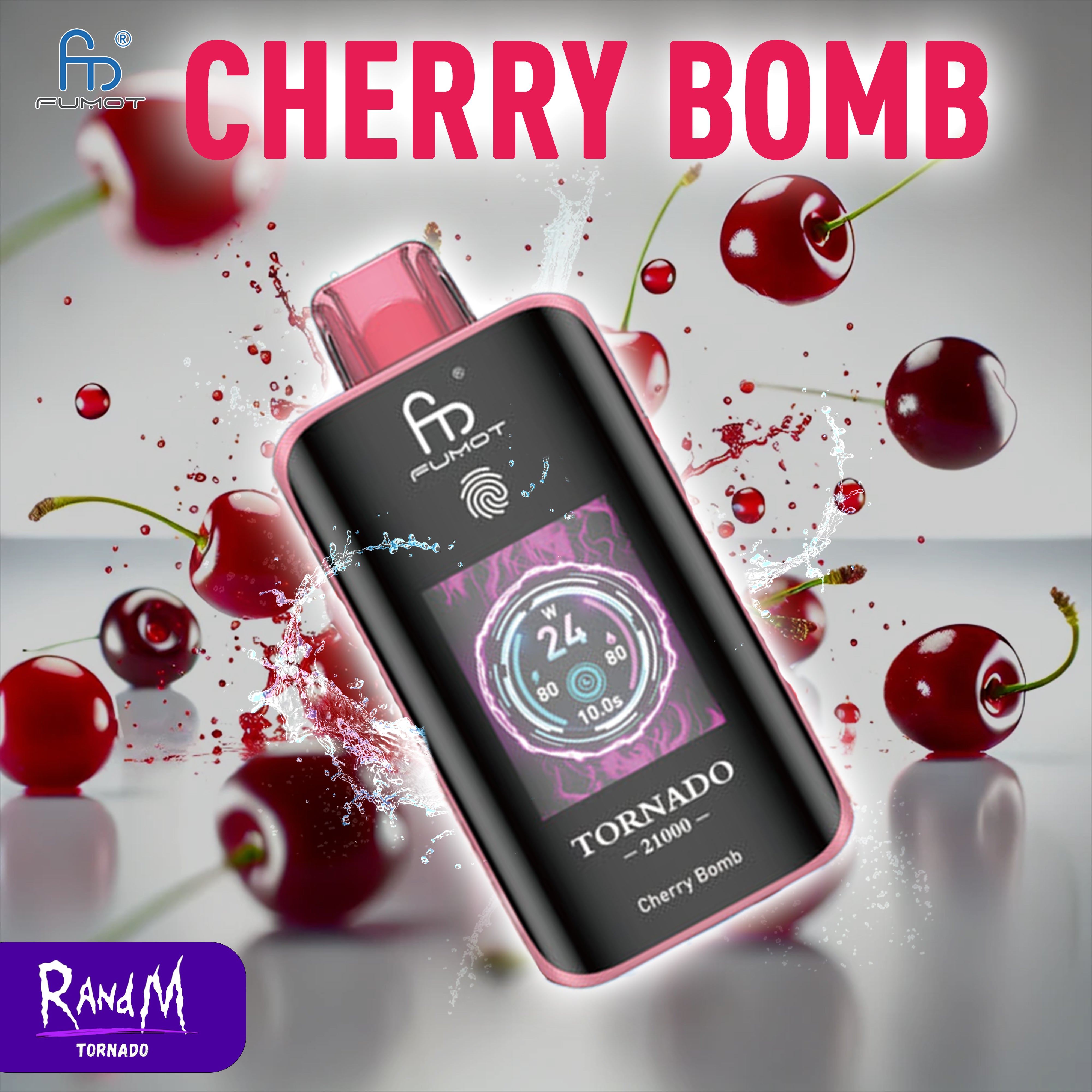 RandM Tornado Vape 25000- Cherry Bomb