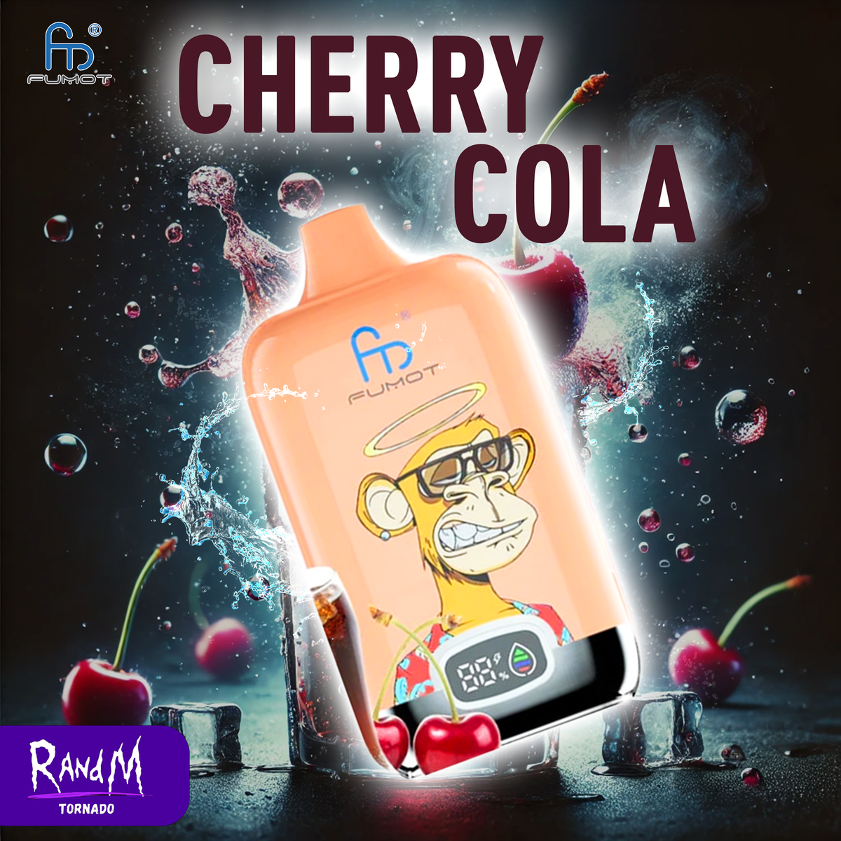 RandM Vape Digital Box 12000- Cherry Cola – Tornado Vape