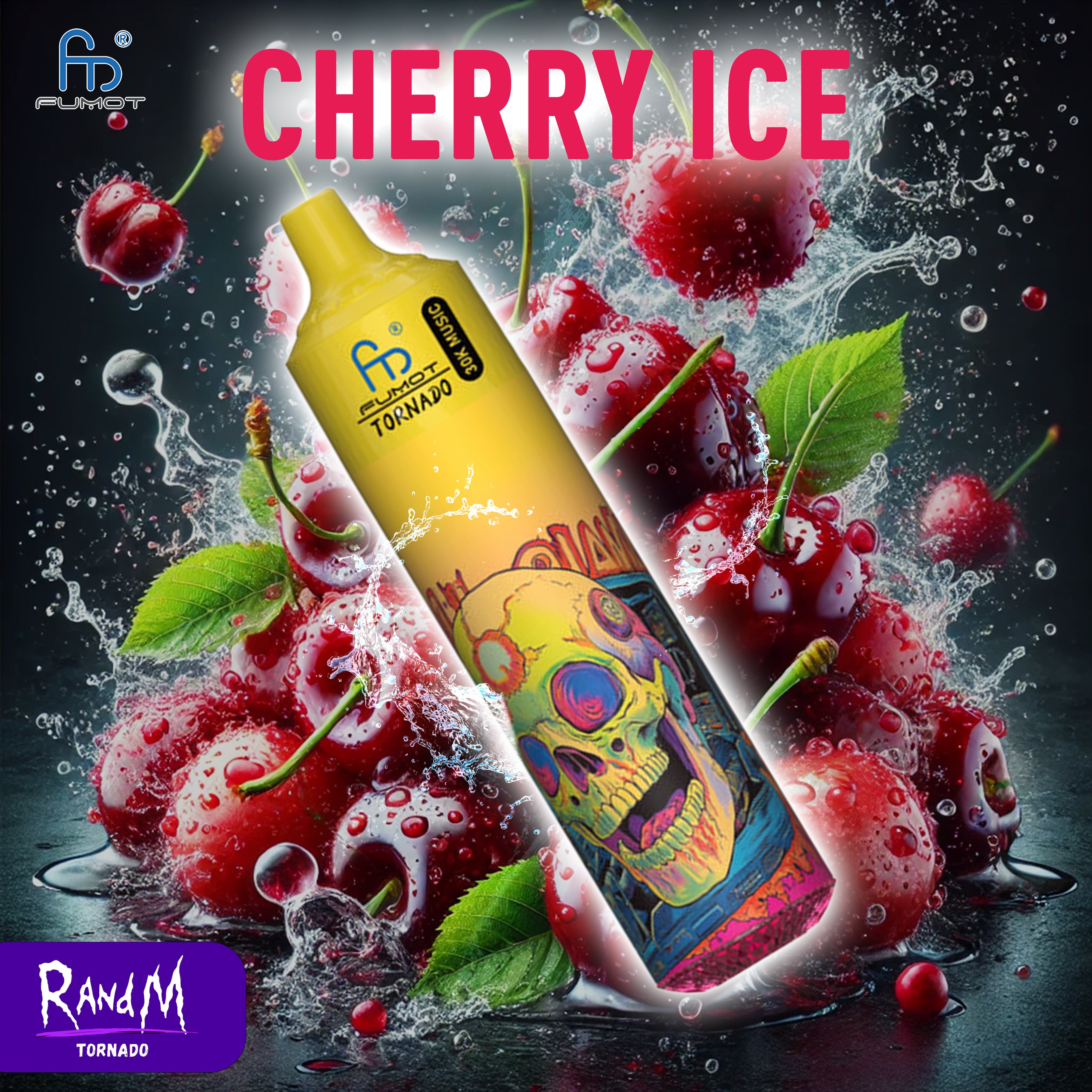 RandM Tornado Vape 30000- Cherry Ice